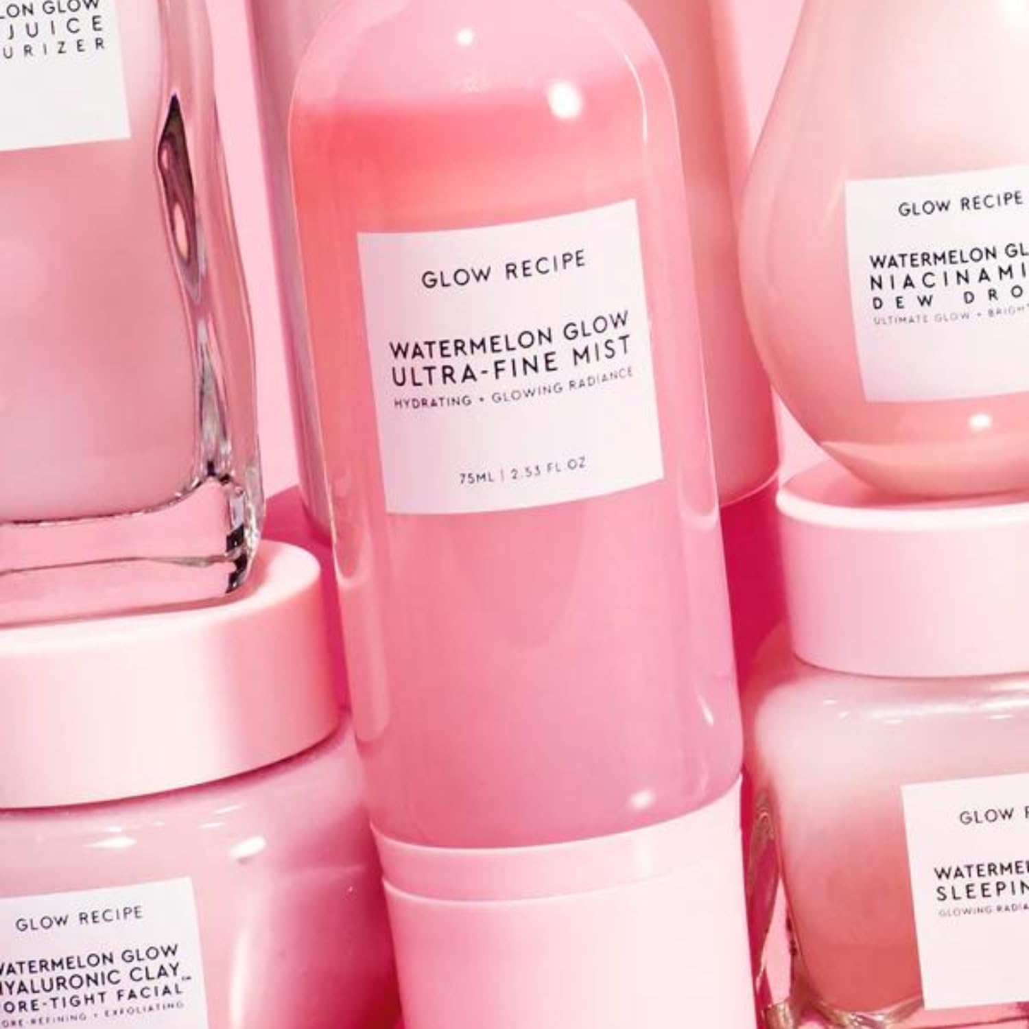 Glow Recipe Watermelon Glow Ultra-Fine Facial Mist Spray - Hyaluronic Acid Face Mist For Fresh + Glowing Skin - Hydrating Face M