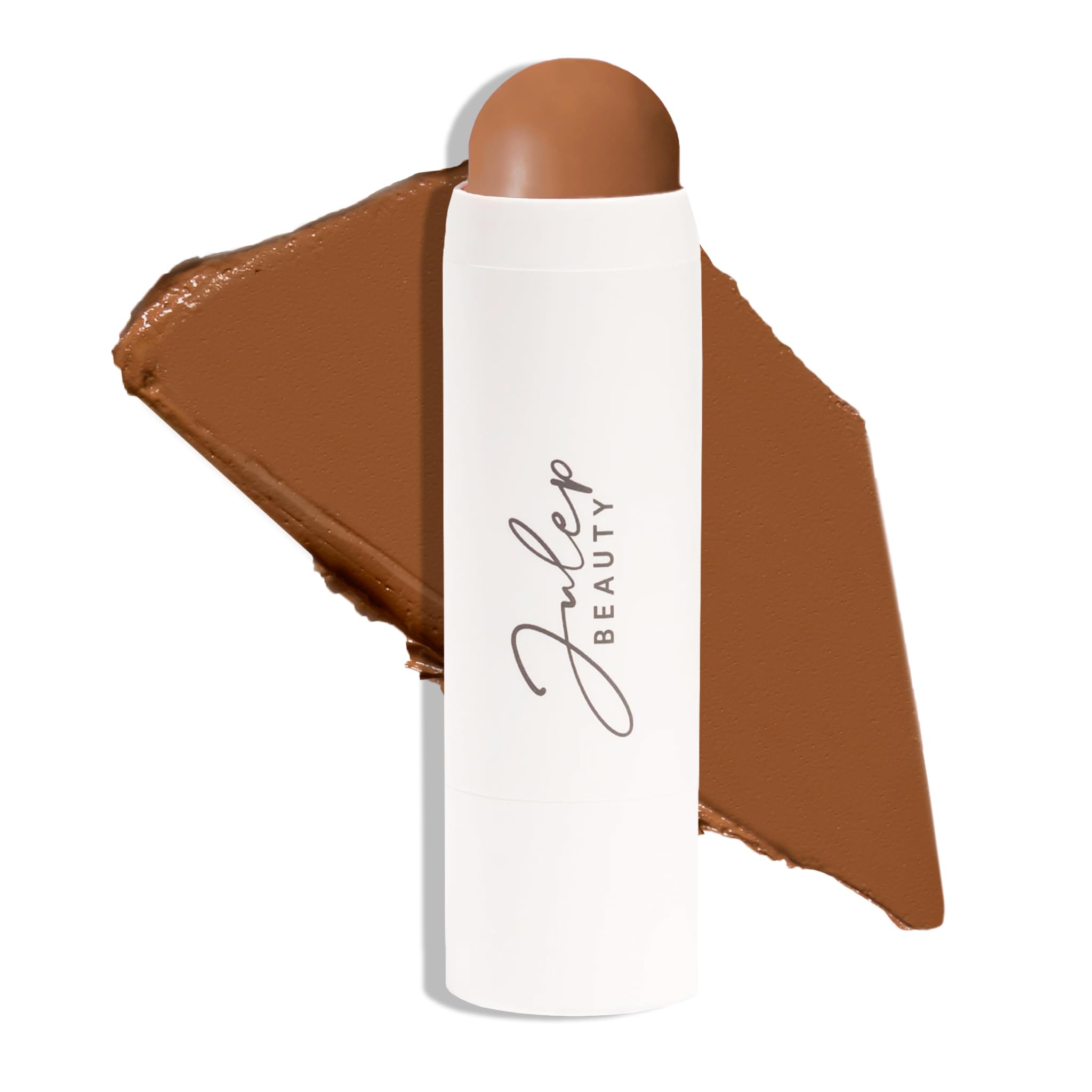 Julep Skip The Brush Cream To Powder Bronzer & Contour Stick - Melted Cocoa Medium Skin Tones - Long Lasting Blendable And Build