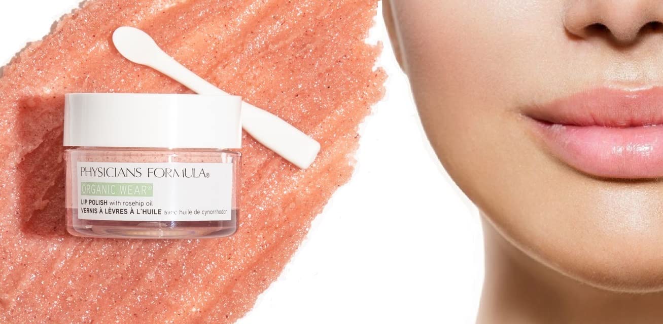 Physician's Formula Organic Wear Lip Polish with Exfoliating Lip Scrub and Skin-Nourishing Organic Ingredients - Lip Treatment f