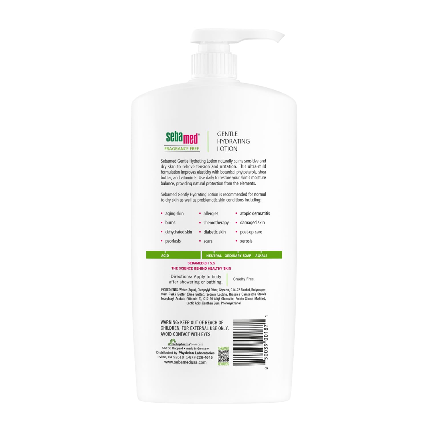 Sebamed Fragrance-Free Gentle Hydrating Lotion Ultra Mild Dermatologist Recommended Moisturizer for Normal To Dry Sensitive Skin