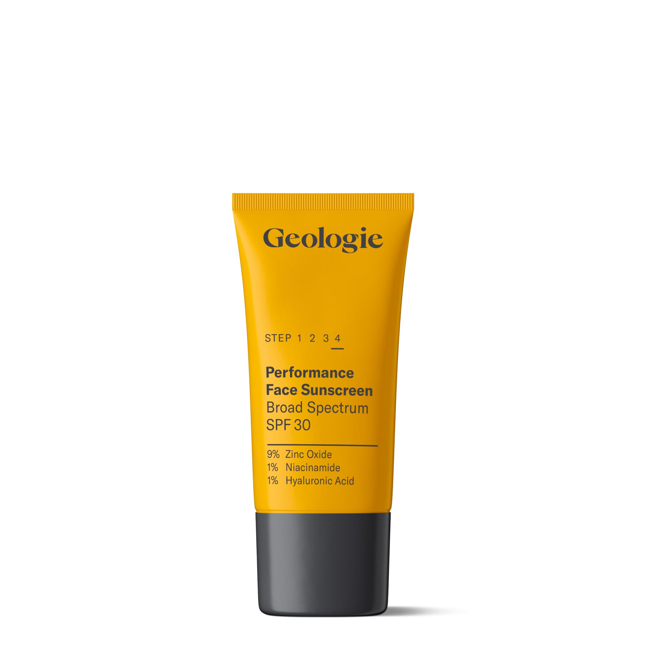 Geologie BroadSpectrum Face Sunscreen SPF30 Moisturizer | Invisible, Ultra Light, ReefSafe Daily Face Suncreen with Hyaluronic