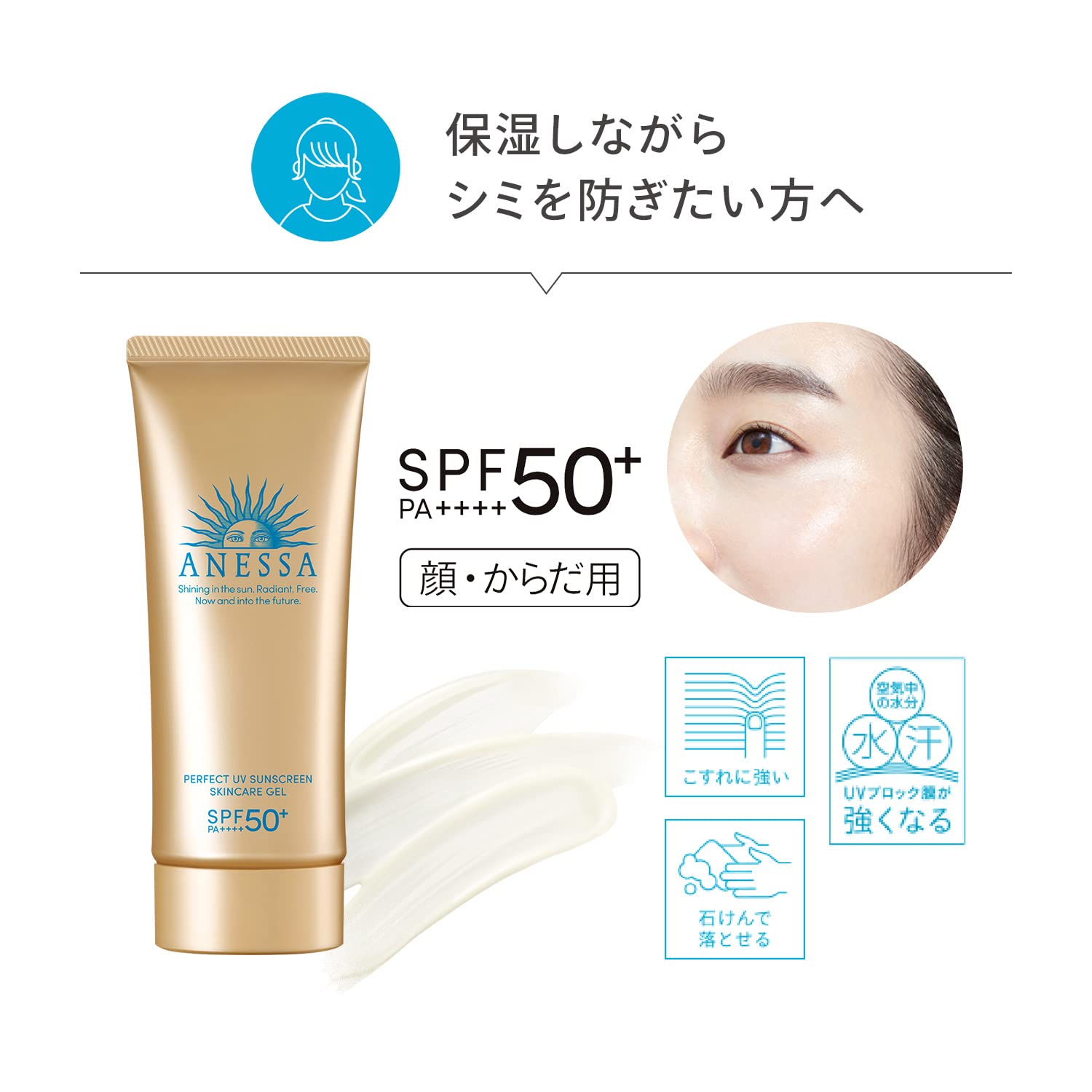 2022 Model Anessa Perfect Uv Skin Care Gel N Sunscreen / Uv Fruity Floral Scent, Main Unit 3.1 Oz (90 G)