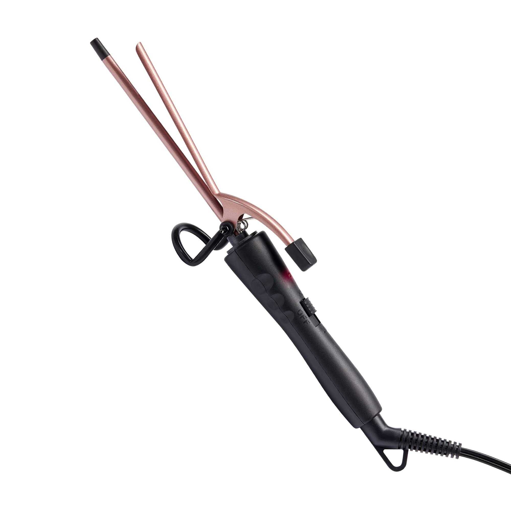 RED 1/4 Inch Thin Curling Iron, Pencil Curling Iron, Extra Small Ceramic Coating Barrel, Skinny Curling Iron Wand for Long & Sho