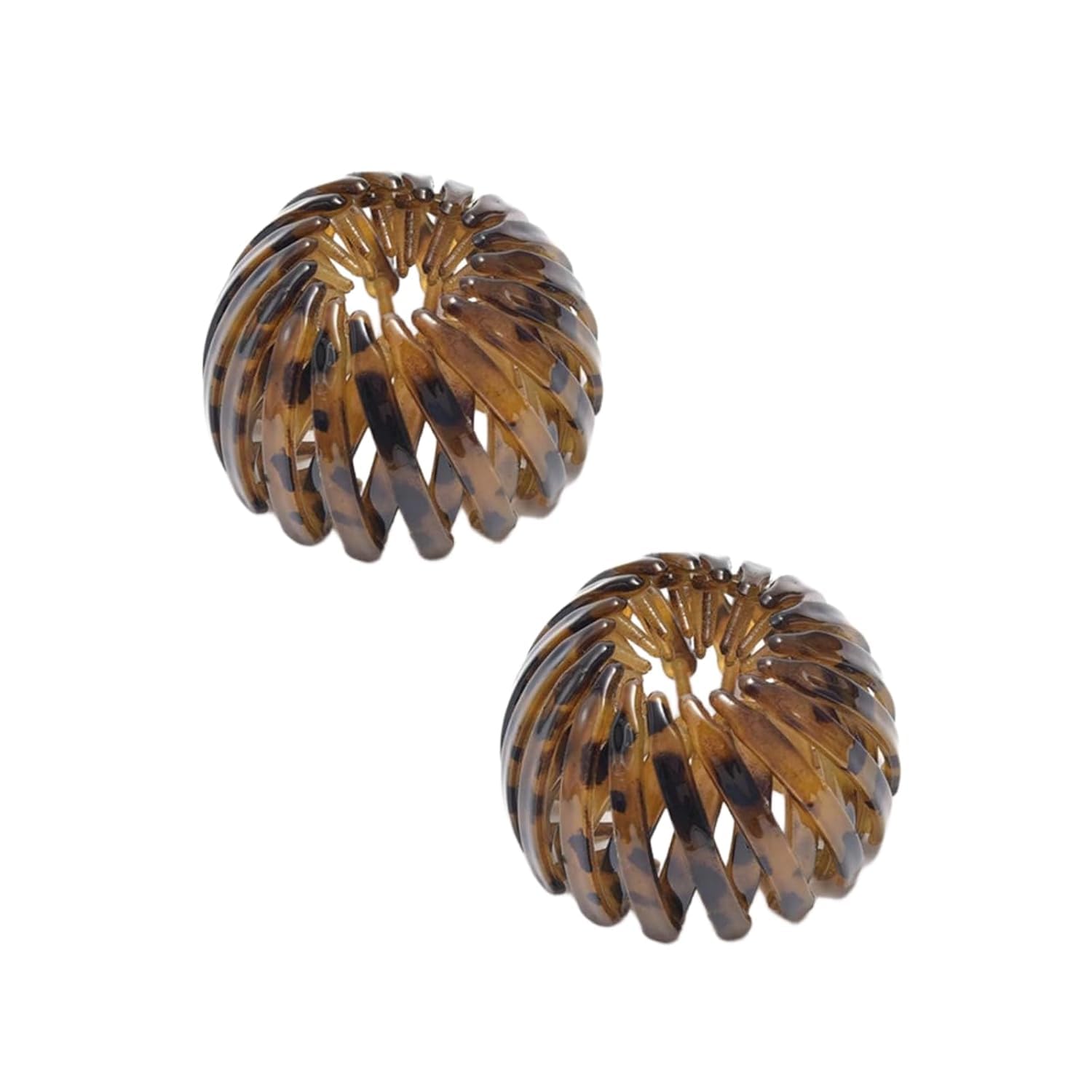 2Pcs Coffee Vintage Birds Nest Bun Maker Hair Claw, Simple Women Temperament Ponytail Holder Hair Loops Hairstyle Tools Hair Ac