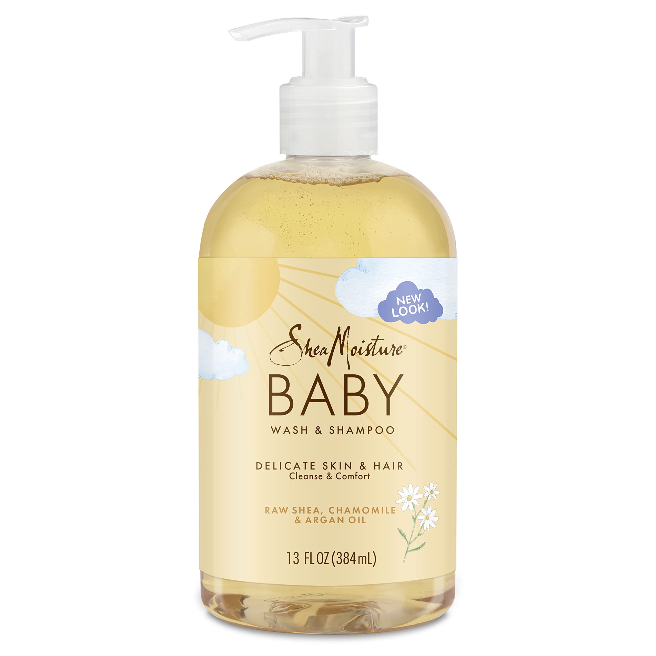 SheaMoisture Baby Wash & Shampoo for All Skin Types Raw Shea, Chamomile & Argan Oil Baby Wash and Shampoo with Frankincense & My