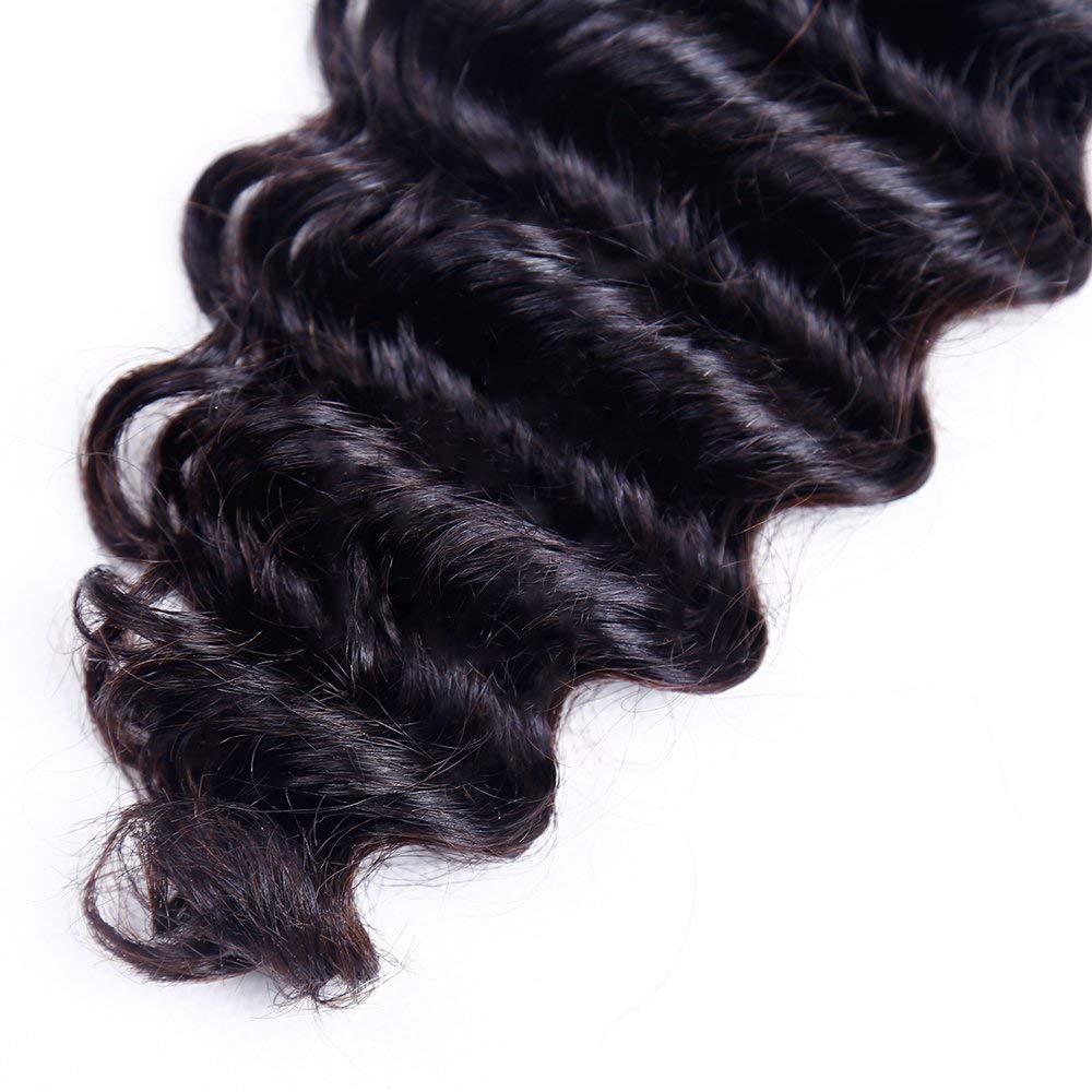 Odir Brazilian Deep Wave Human Hair 1 Bundle Unprocessed 9A Brazilian Deep Wave Virgin Human Hair Weave Bundles Deep Curly Hair