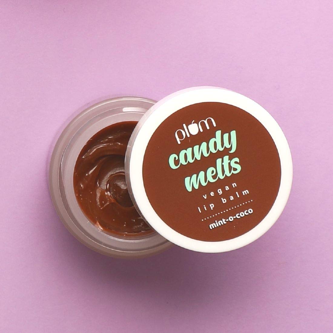 Plum Mint-o-Coco Lip Balm, With Carrot Seed Oil & Shea Butter with Natural UV Protection, Vegan Balm for Dry, Chapped, Cracked L