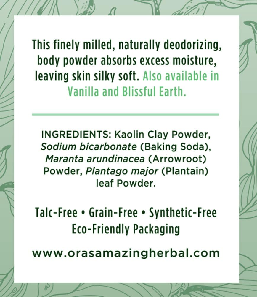 Fragrance Free Body Powder, Scent Free Powder, Unscented Talc Free Talcum Powder, After Waxing, Sugaring, Foot Powder, Unscented