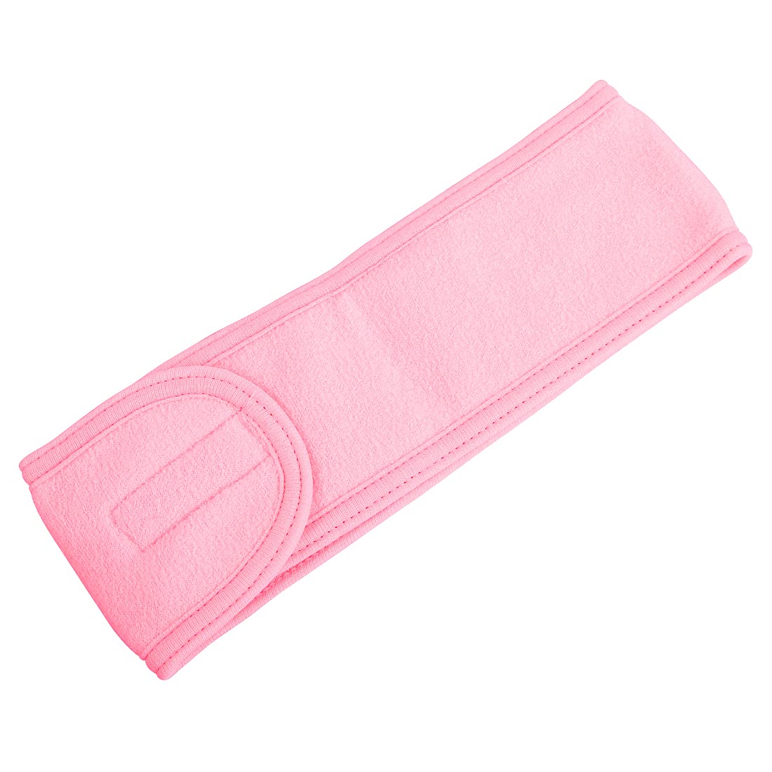 Digital Shoppy Adjustable Wide Hairband Yoga Spa Bath Shower Makeup Wash Face Cosmetic Headband For Women (Light Pink)