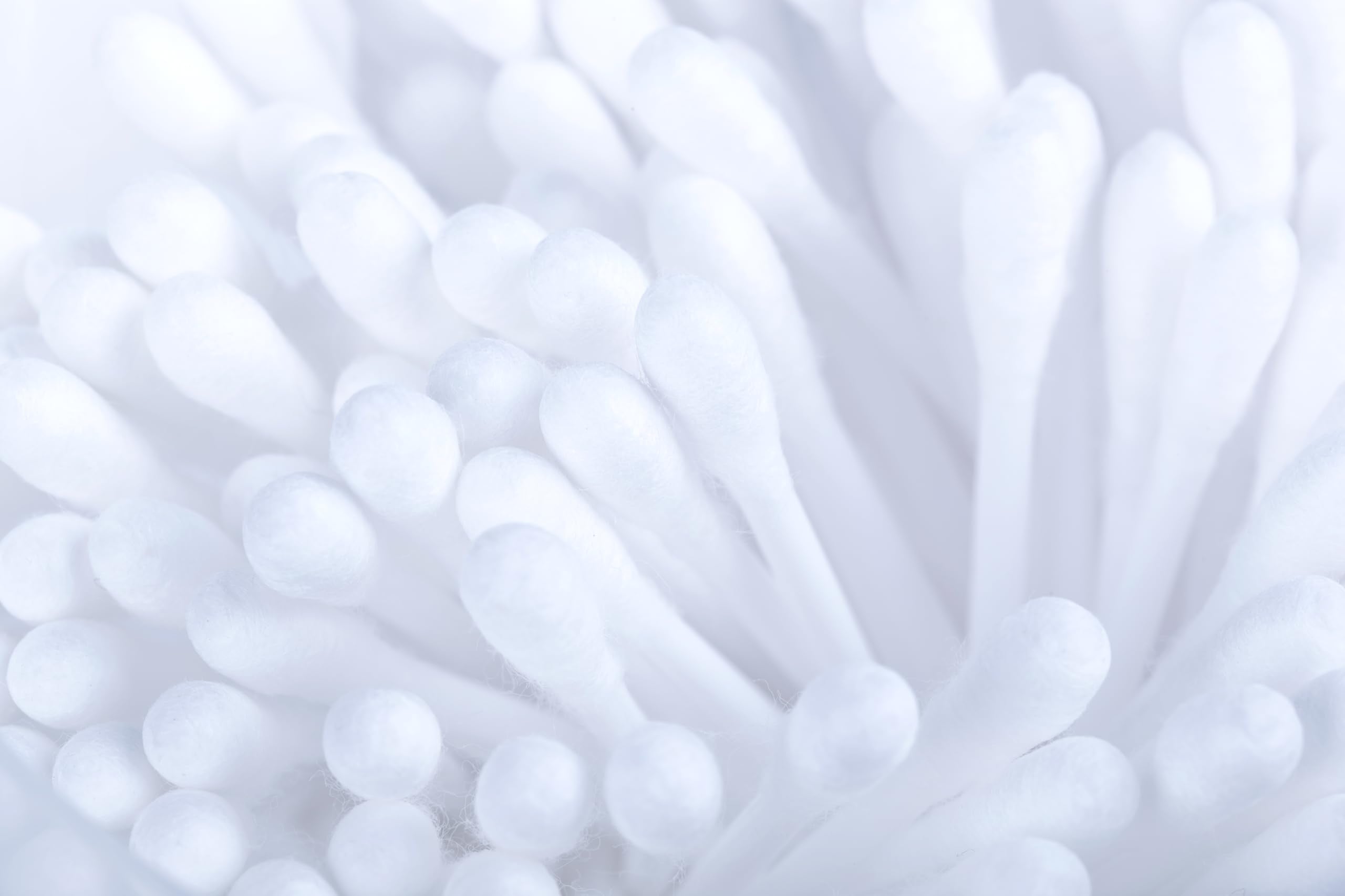 Swisspers Cotton Swabs, 100% Cotton Double-Tipped, White Plastic Sticks, 300 Count Package