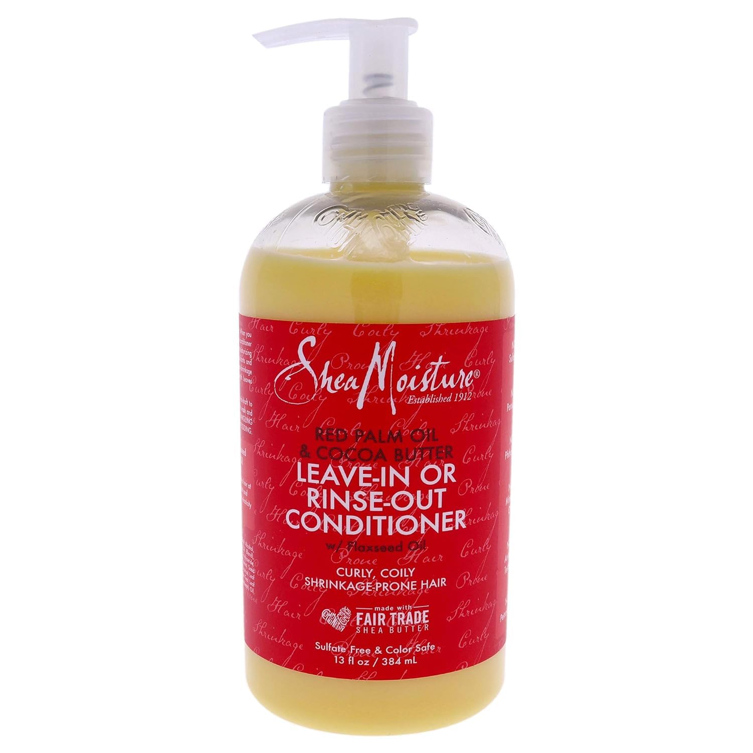 Shea Moisture Red Palm Oil and Cocoa Butter LeaveIn Or RinseOut Conditioner, 13 Ounce