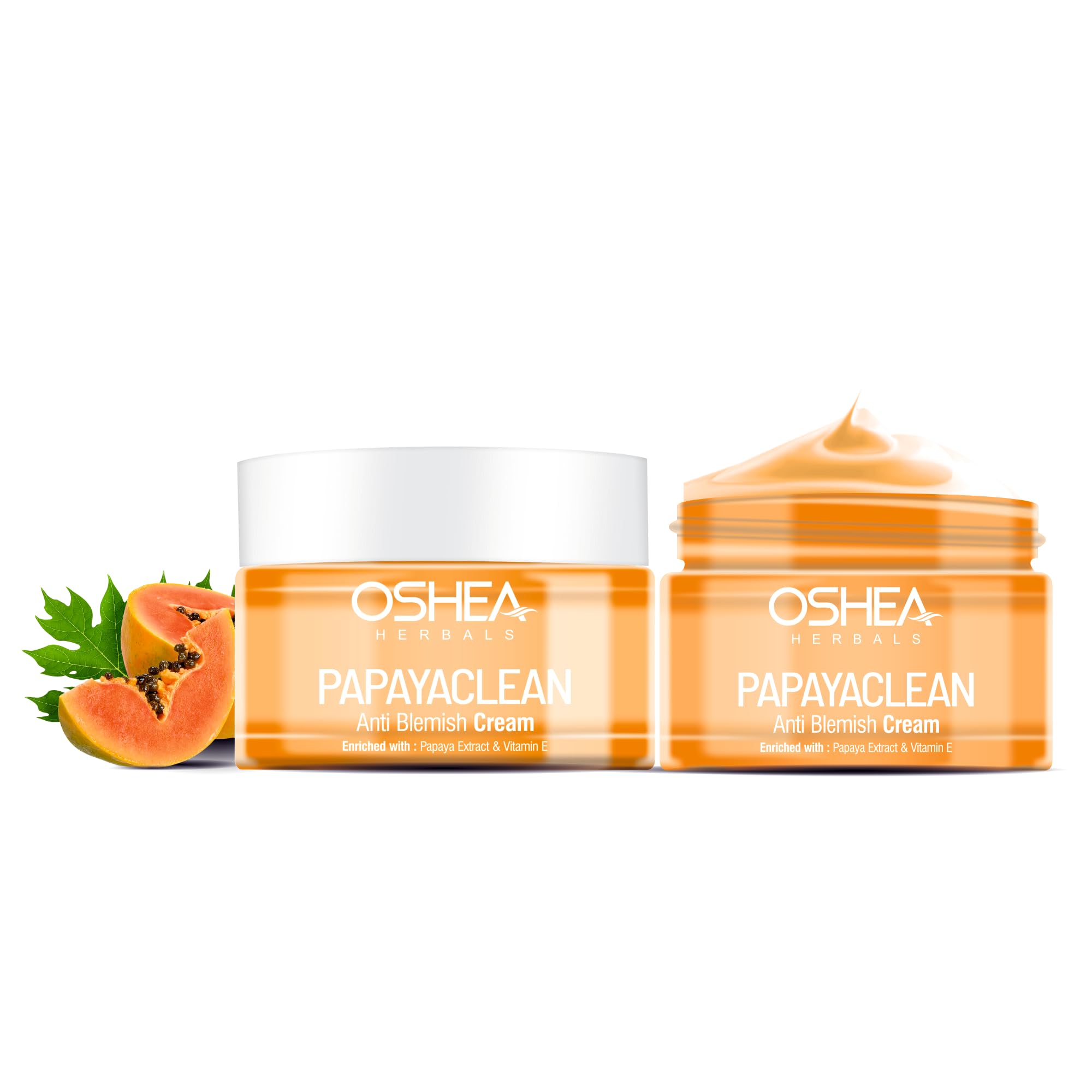 Oshea Herbals Papayaclean Anti Blemish Face Cream For All Skin Types | Hydrates, Removes Dark Spots & Blemishes | With Papaya Ex