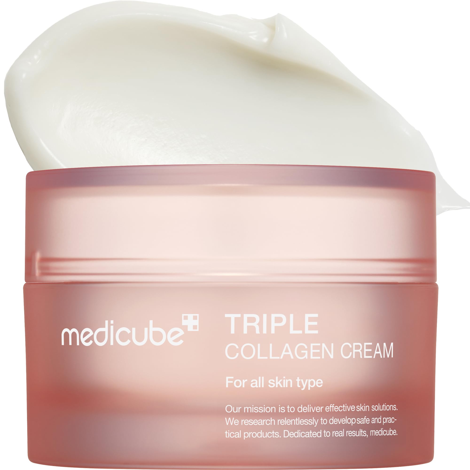 Medicube Triple Collagen Cream - Hydrating & Firming Moisturizer With Hyaluronic Acid, Premium Elastin, Shea Butter - Wrinkle Ca