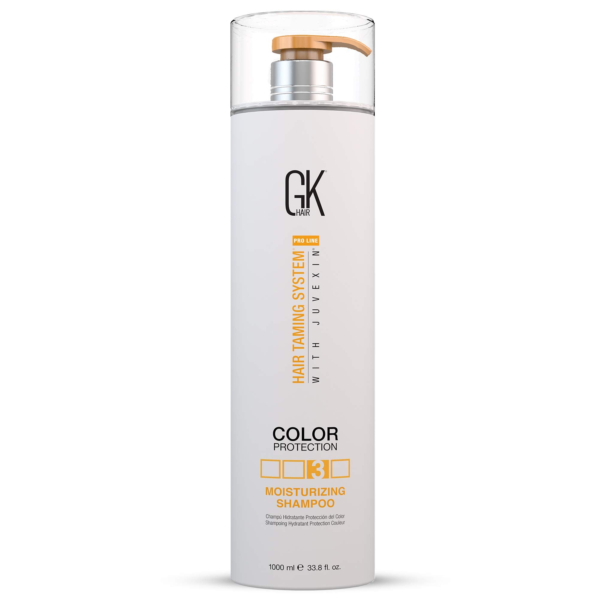 Gk Hair Global Keratin Moisturizing Shampoo (33.8 Fl Oz/1000Ml) For Hydrating Color Protection Dry Damage Curly Frizzy Thinning