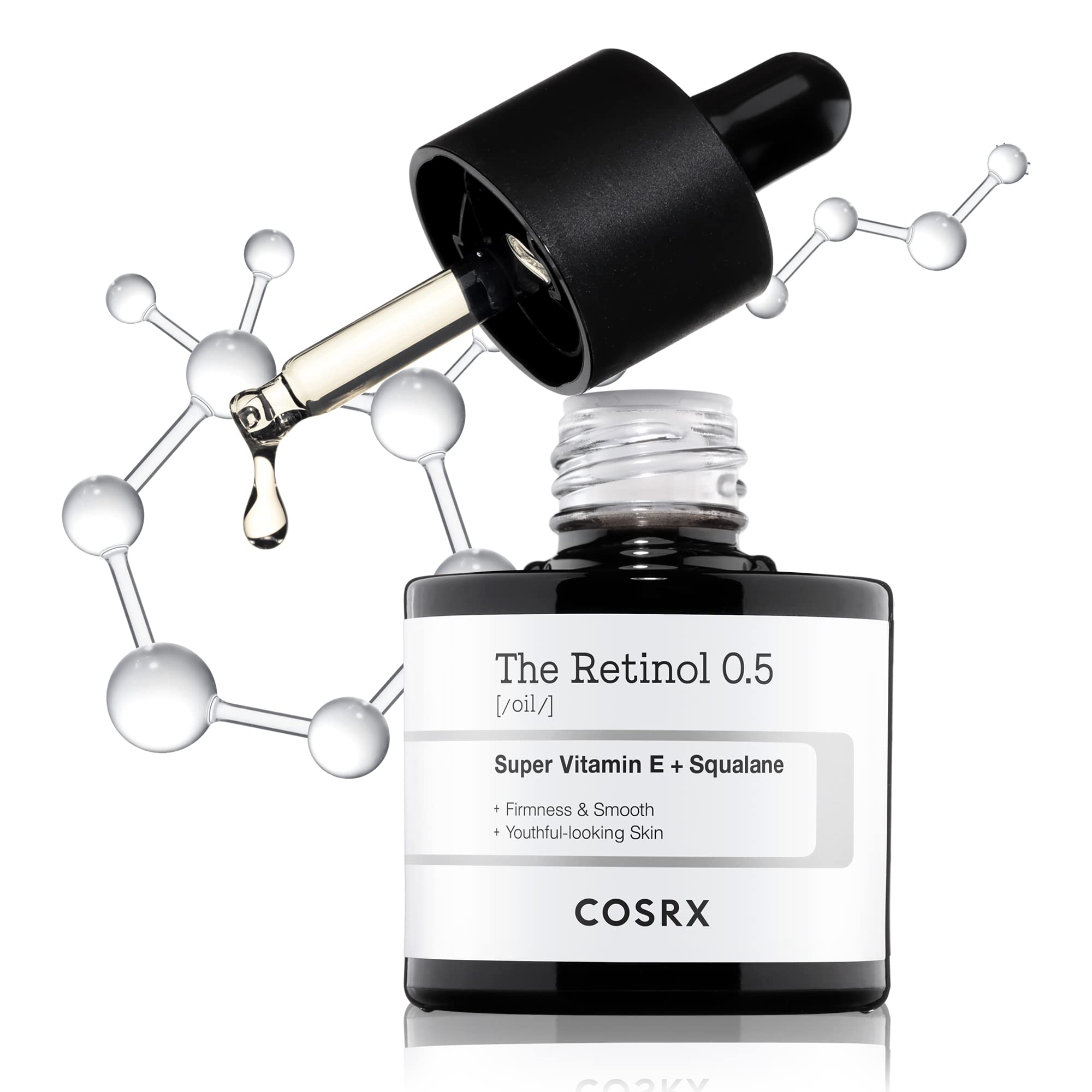 COSRX Retinol 0.5 Oil, Anti-aging Serum with 0.5% Retinoid Treatment for Face, Reduce Wrinkles, Fine Lines, & Signs of Aging, Ge
