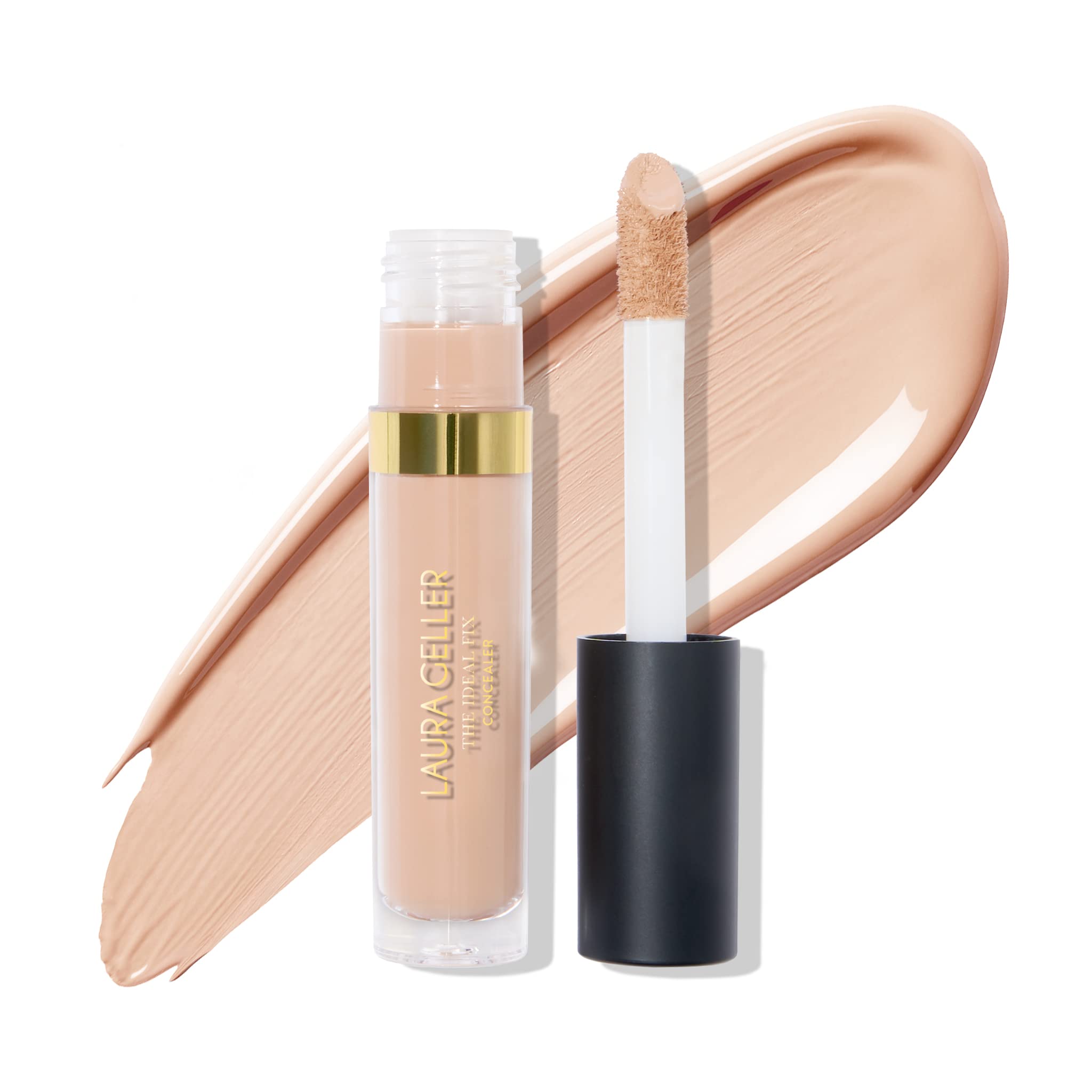 LAURA GELLER NEW YORK The Ideal Fix Concealer - Fair - Buildable Medium to Full Coverage Liquid Concealer - Covers Under Eye Dar