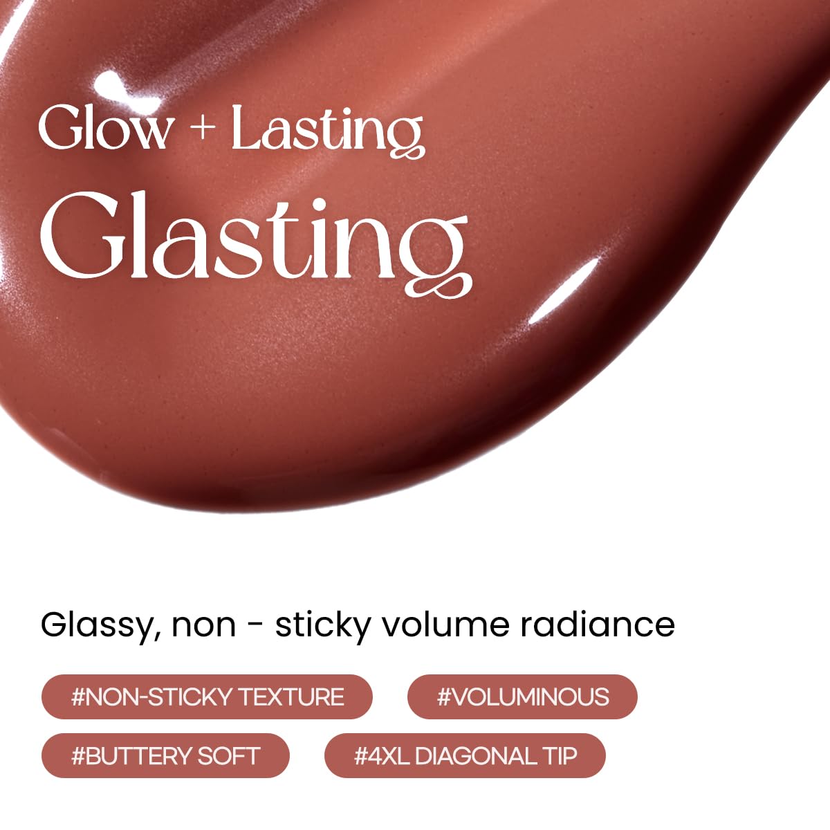 Peripera Ink Glasting Lip Gloss, Non-Sticky, Gloss Shine, 4XL Wand for Easy Application, Korean Lip Gloss, Fuller Looking Lips,