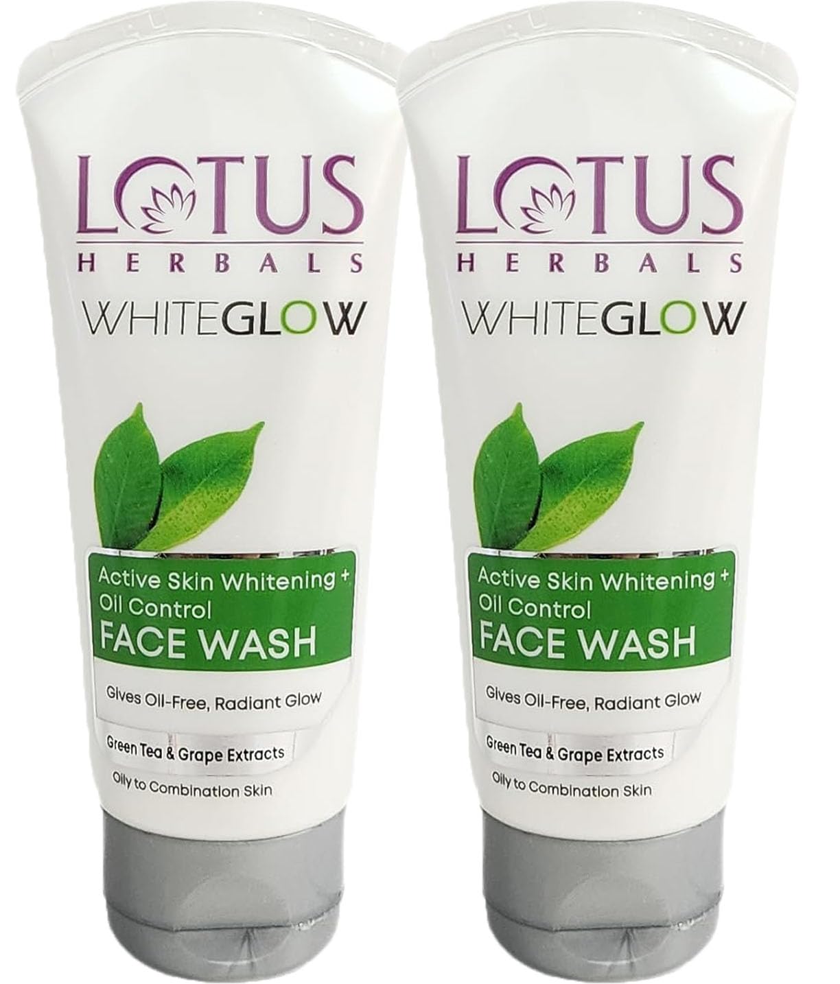 Lotus Herbals Whiteglow Active Skin Whitening & Oil Control Face Wash | With Green Tea Extract | Brightens Skin | For All Skin T