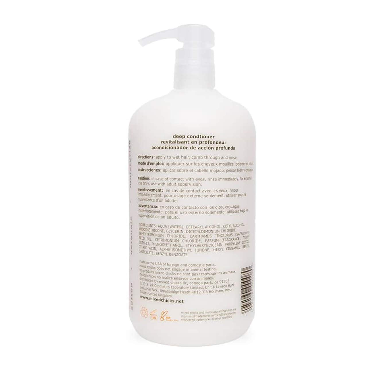 Mixed Chicks Detangling Deep Conditioner - Softens, Moisturizes & Detangles Straight Or Curly Hair, 33 Fl.Oz