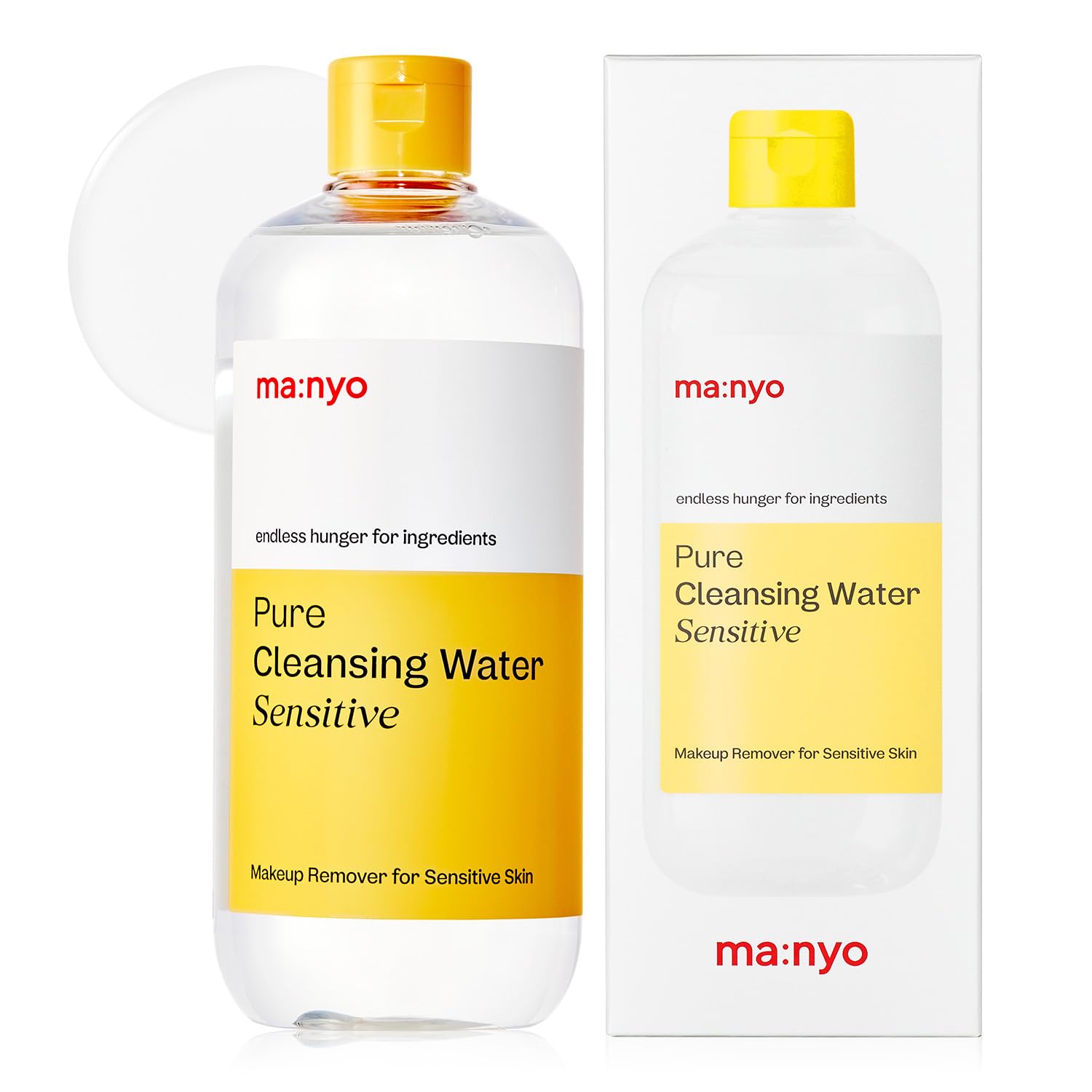 Ma:Nyo Pure Cleansing Water | Triple Micellar Technology For Sensitive Skin, Makeup Remover & Hydrating Cleanser, Korean Skincar