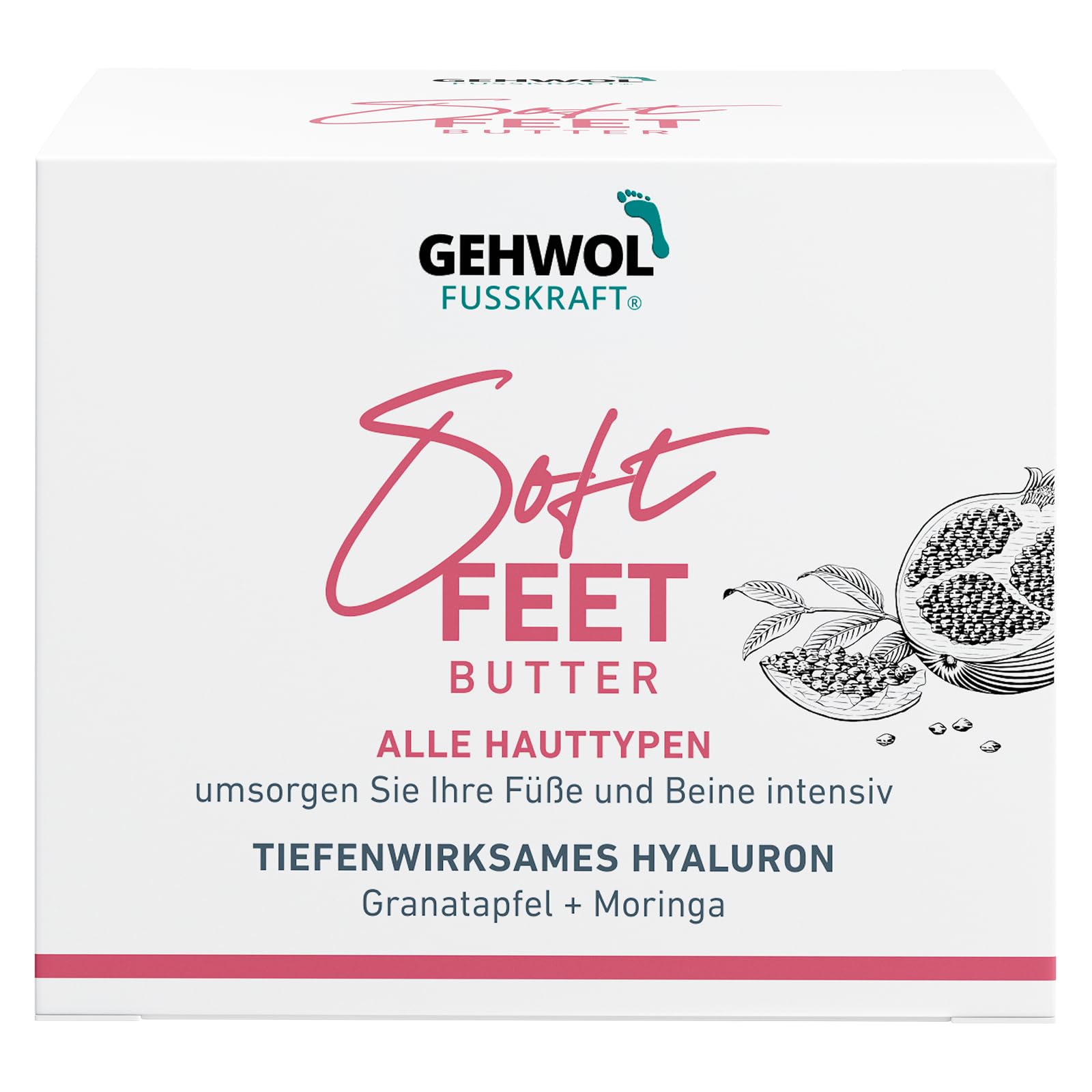 Gehwol Soft Feet Butter 3.5 Oz/100 Ml Pomegranate & Moringa