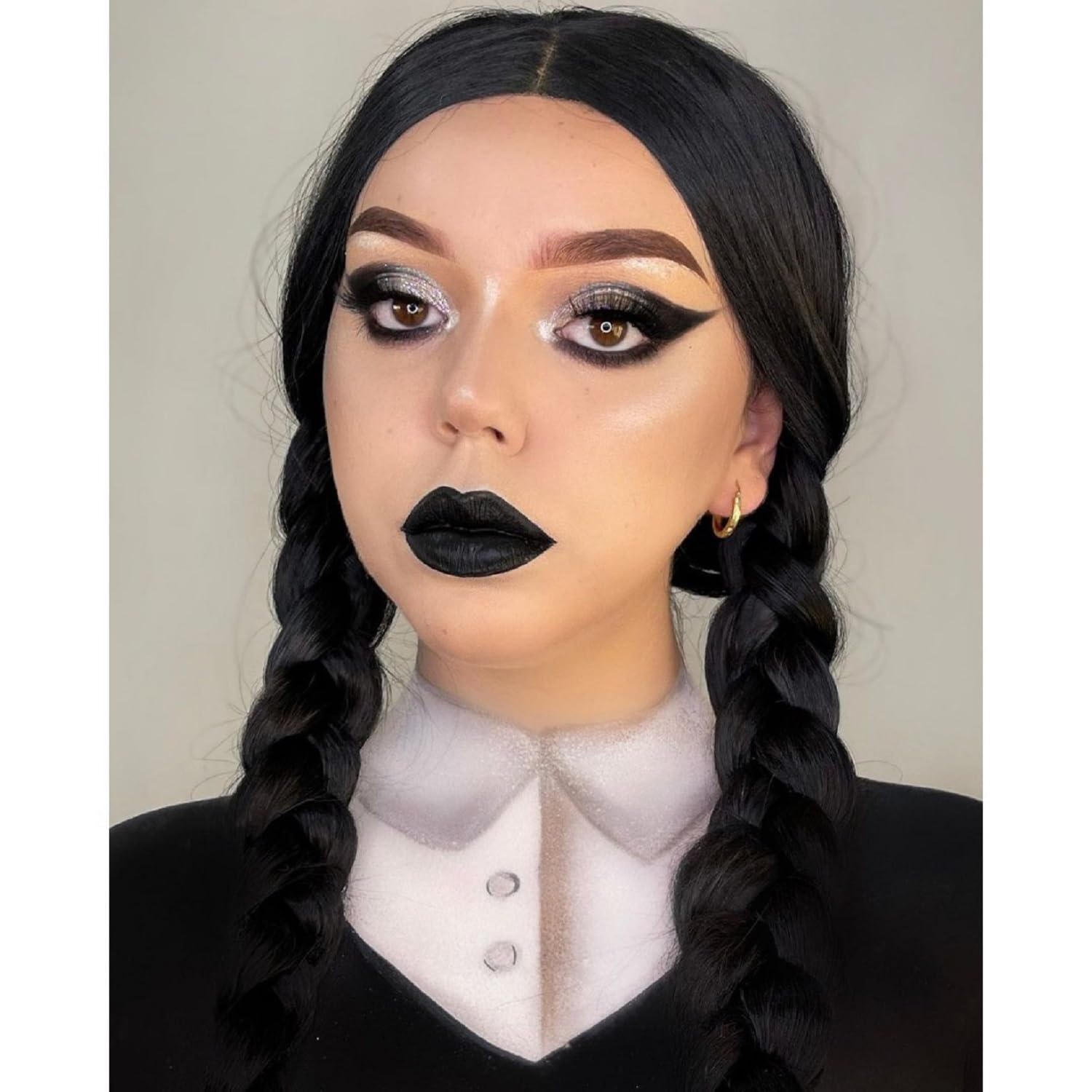 Wiger Long Black Wigs Straight Black Hair Dye Wig For Women Middle Part Synthetic Heat Resistant Natural Hair For Party Or Hallo