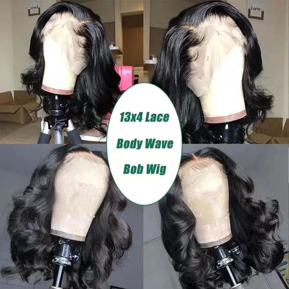 Stogedest Bob Wig Human Hair 13X4 Body Wave Hd Lace Front Wigs Human Hair 180% Density Glueless Wigs Human Hair Pre Plucked Shor
