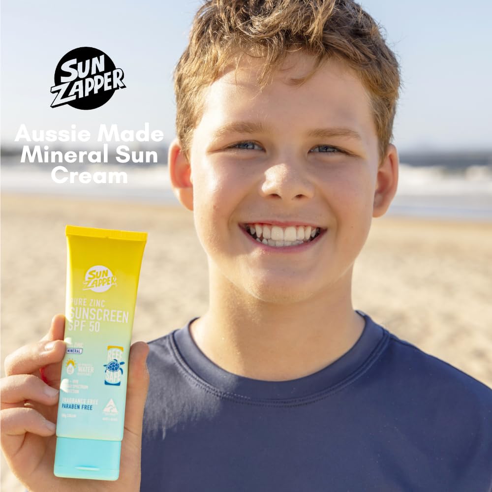 Sun Zapper Pure Zinc Sunscreen Spf 50 Reef Safe Mineral Zinc 100G