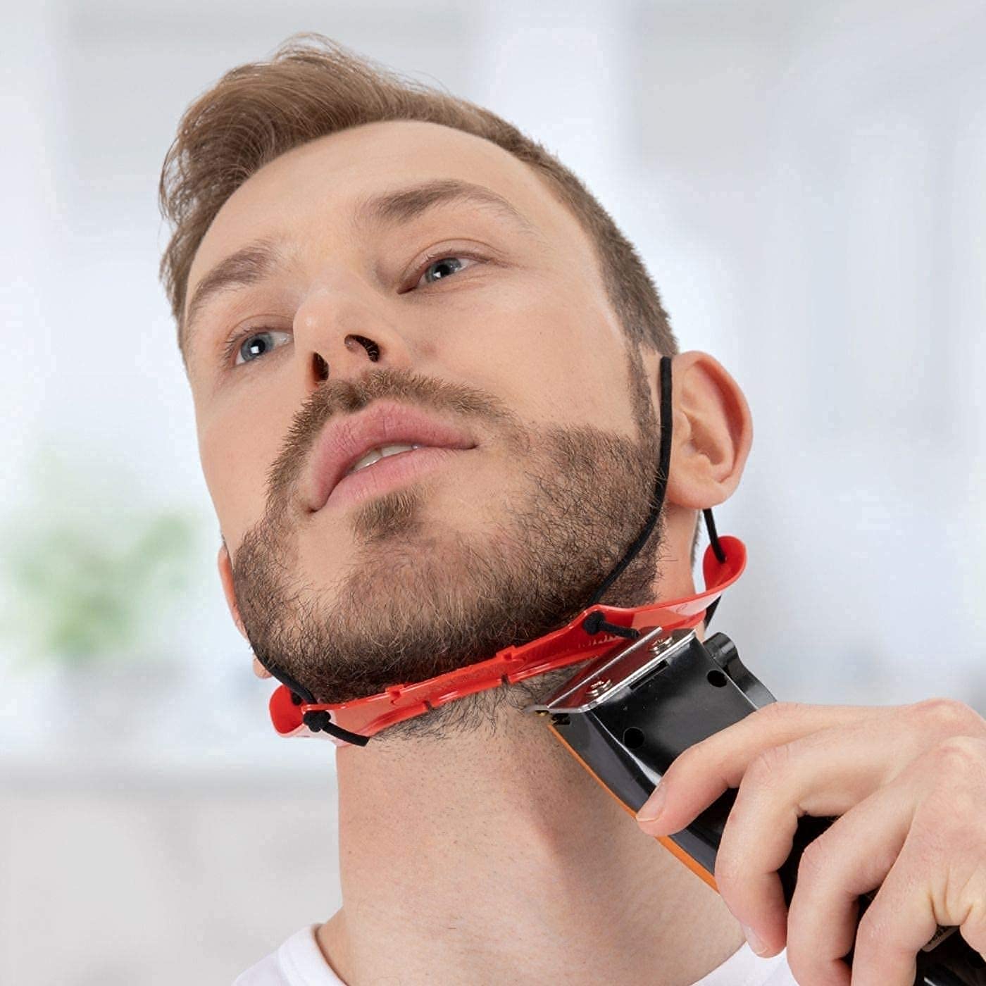 NEKMATE Nekliner Beard Shaper & Neckline Shaving Tool | One Size | Plastic | Model NL1