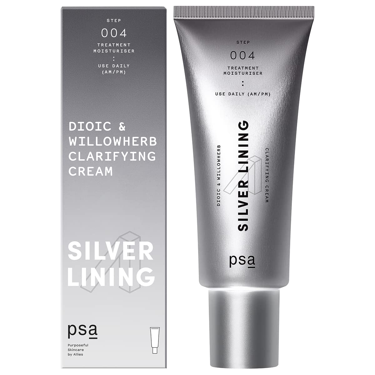 PSA Silver Lining Dioic & Willowherb Clarifying Cream: Moisturiser For Blemish And Breakout-Prone Skin. 50 ml/1.7 oz