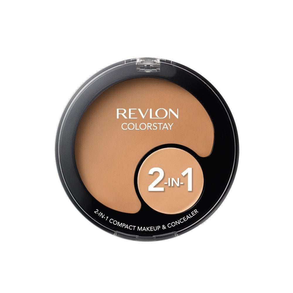 Revlon Colorstay 2-In-1 Compact Makeup & Concealer, Warm Golden
