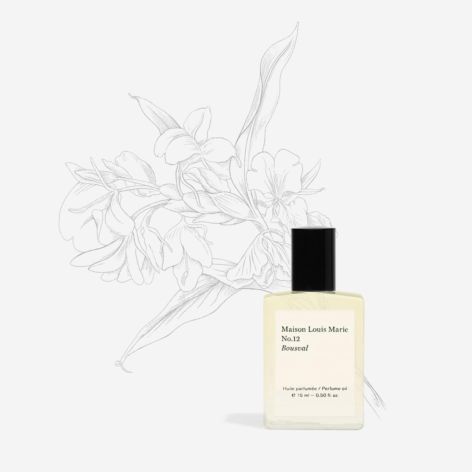 Maison Louis Marie - No.12 Bousval Natural Roll-On Perfume Oil | Luxury Clean Beauty + Non-Toxic Fragrance (0.5 Fl Oz | 15 Ml)