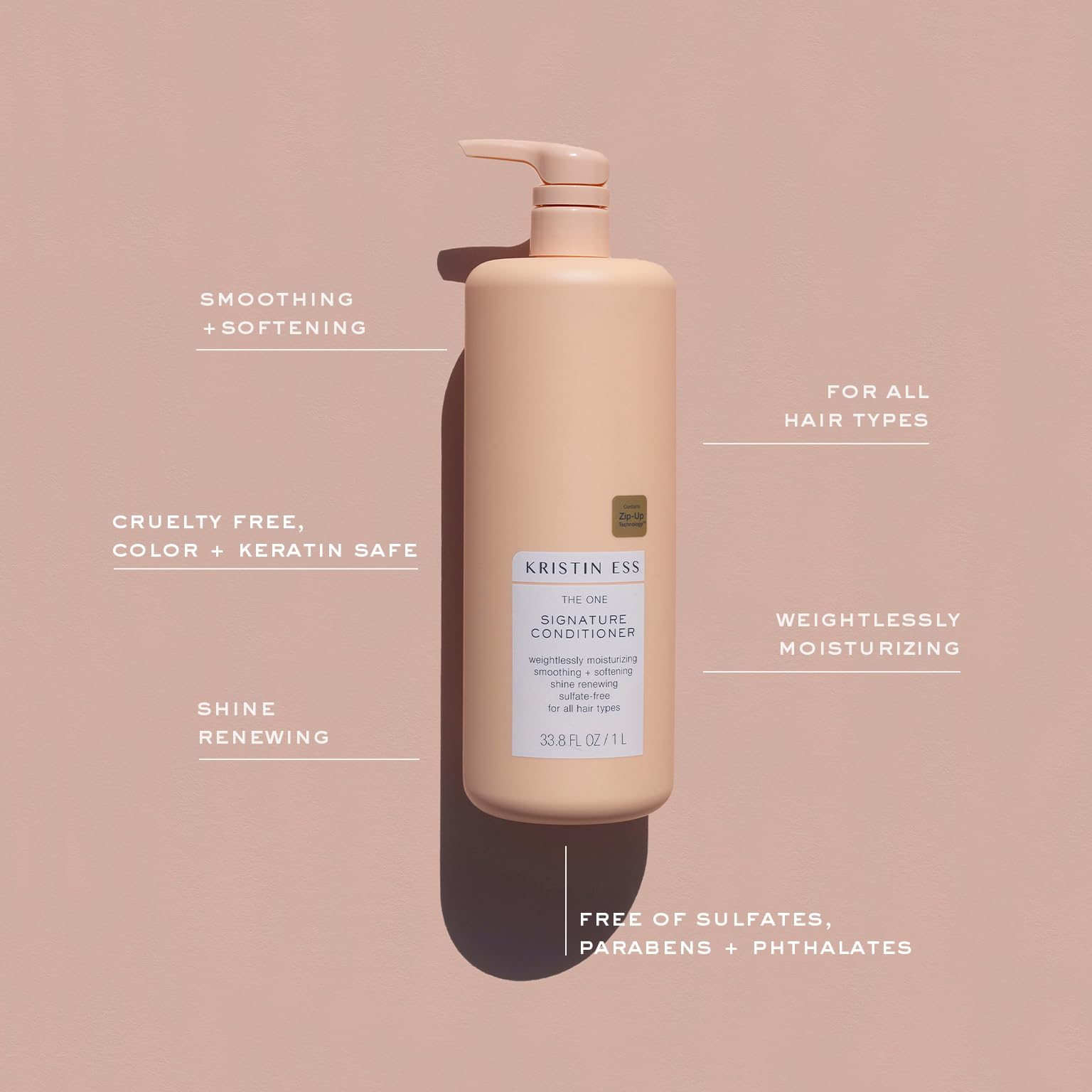 Kristin Ess Hair Deep Clean Clarifying Shampoo + Signature Conditioner Set for Build Up, Dirt and Oil on Hair and Scalp, Conditi