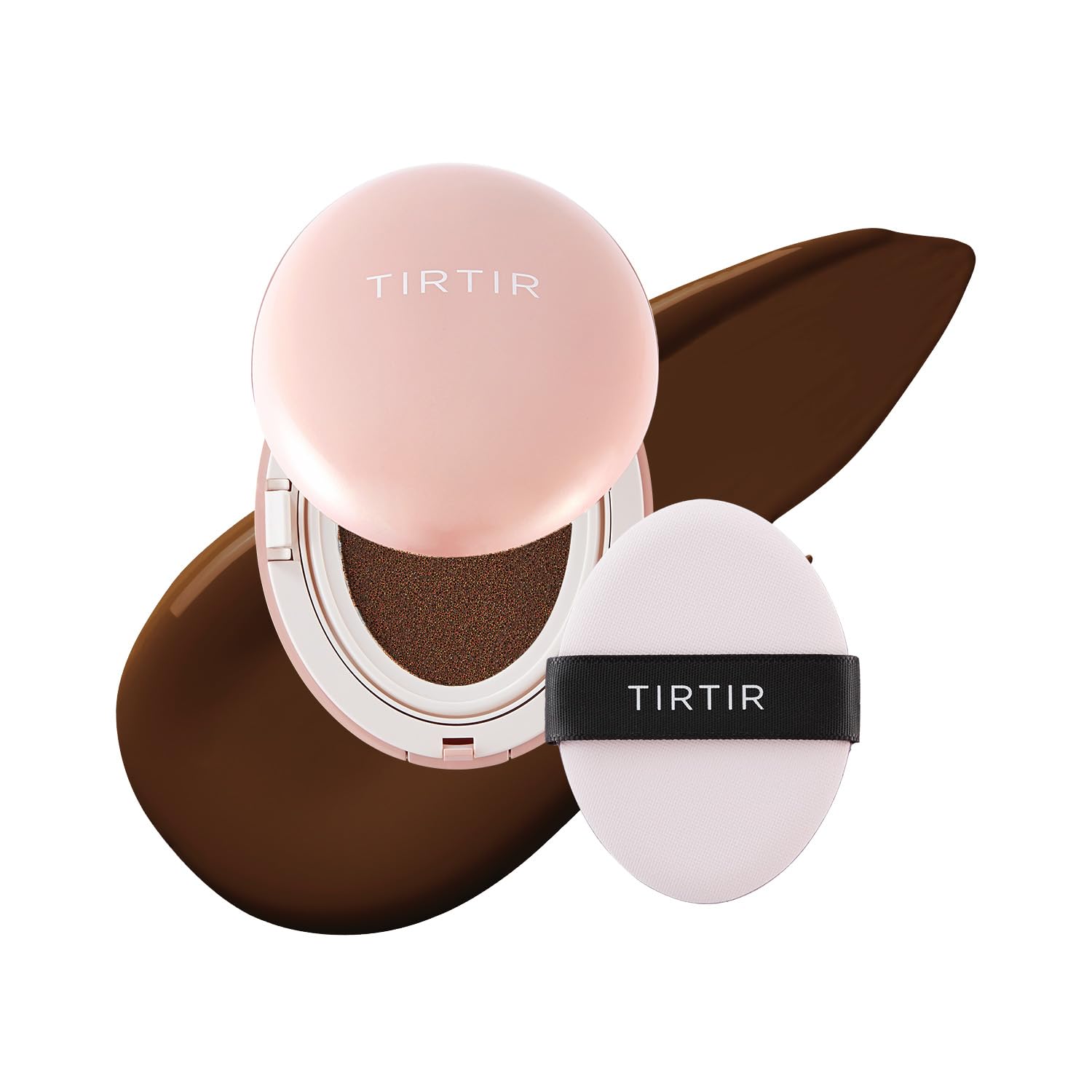 [*Mini Size*] Tirtir All Cover Pink Cushion | Korean Cushion Foundation, (#51N Fudge, 0.15 Fl Oz)