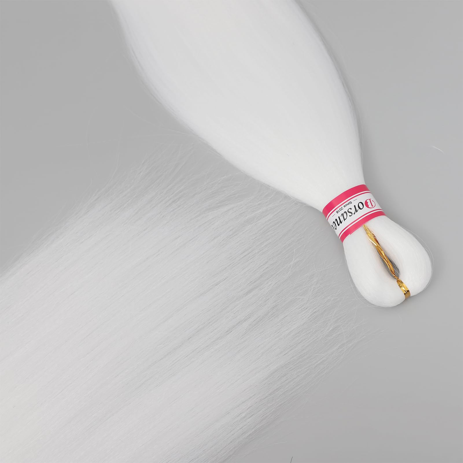Dorsanee White Braiding Hair Pre Stretched 20 Inch 3 Packs Professional Easy Braiding Hair For Crochet Braids Twists Locs Hair S