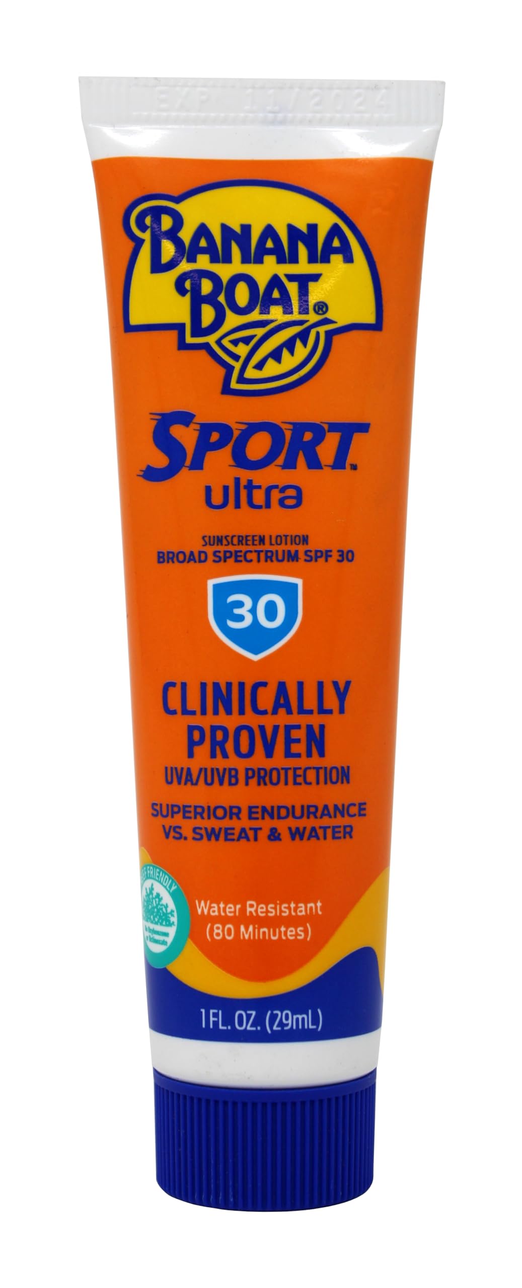 Banana Boat Sport Performance Sunscreen Lotion 30 Spf 1 Oz (Pack Of 3)