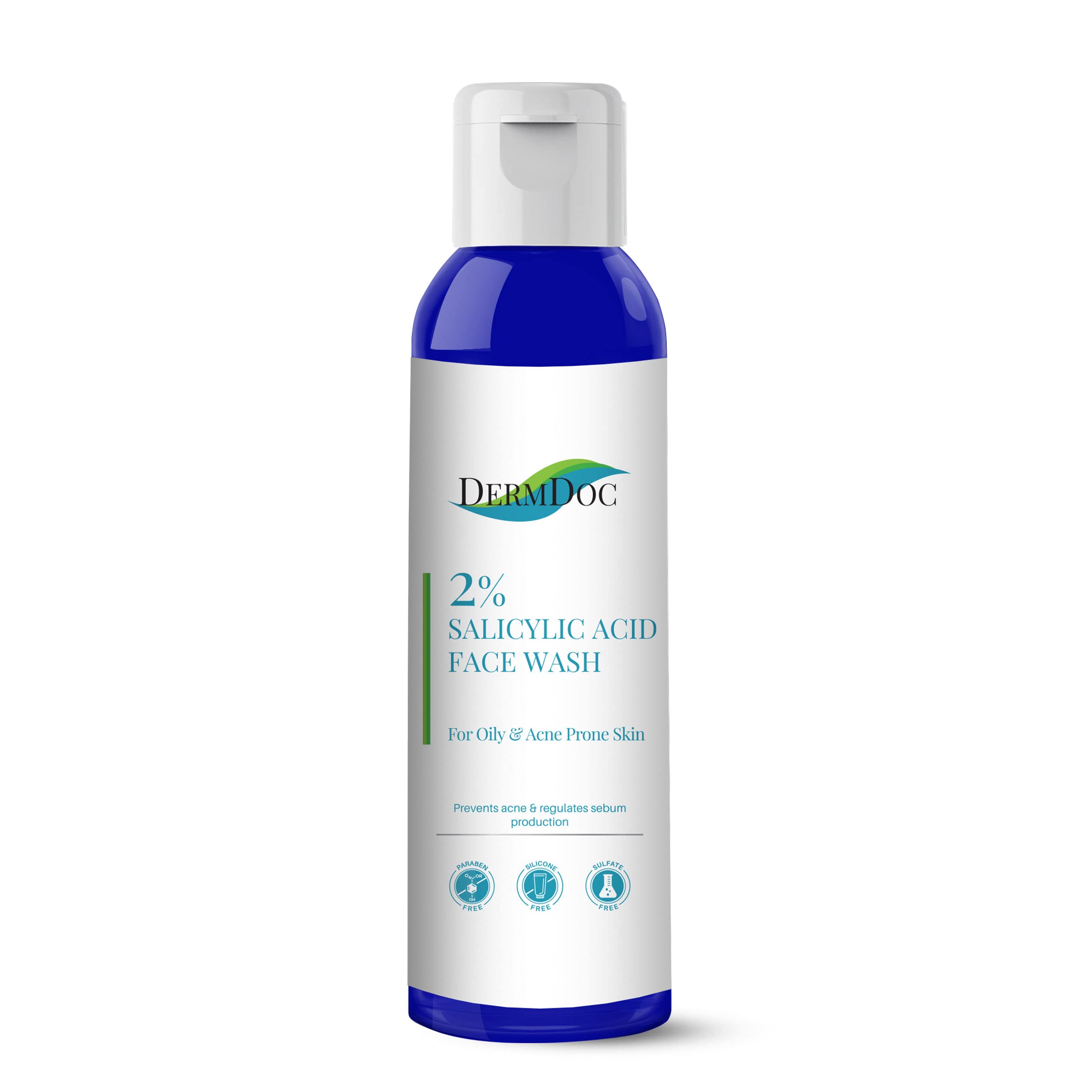 Dermdoc Face Wash For Oily & Acne Prone Skin 120 Ml | Helps Reduce Acne, Blackheads, Regularizes Sebum Production, Evens Skin Te