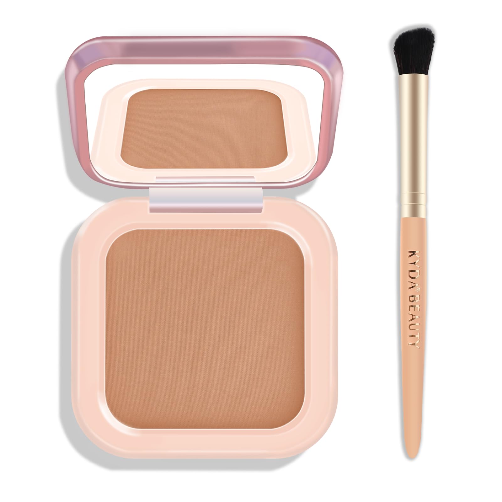 FREEORR Contour Powder Palette, Matte Smooth Texture Ultrafine Lightweight Blendable Pressed Powder, Multiuse Baked Contour for