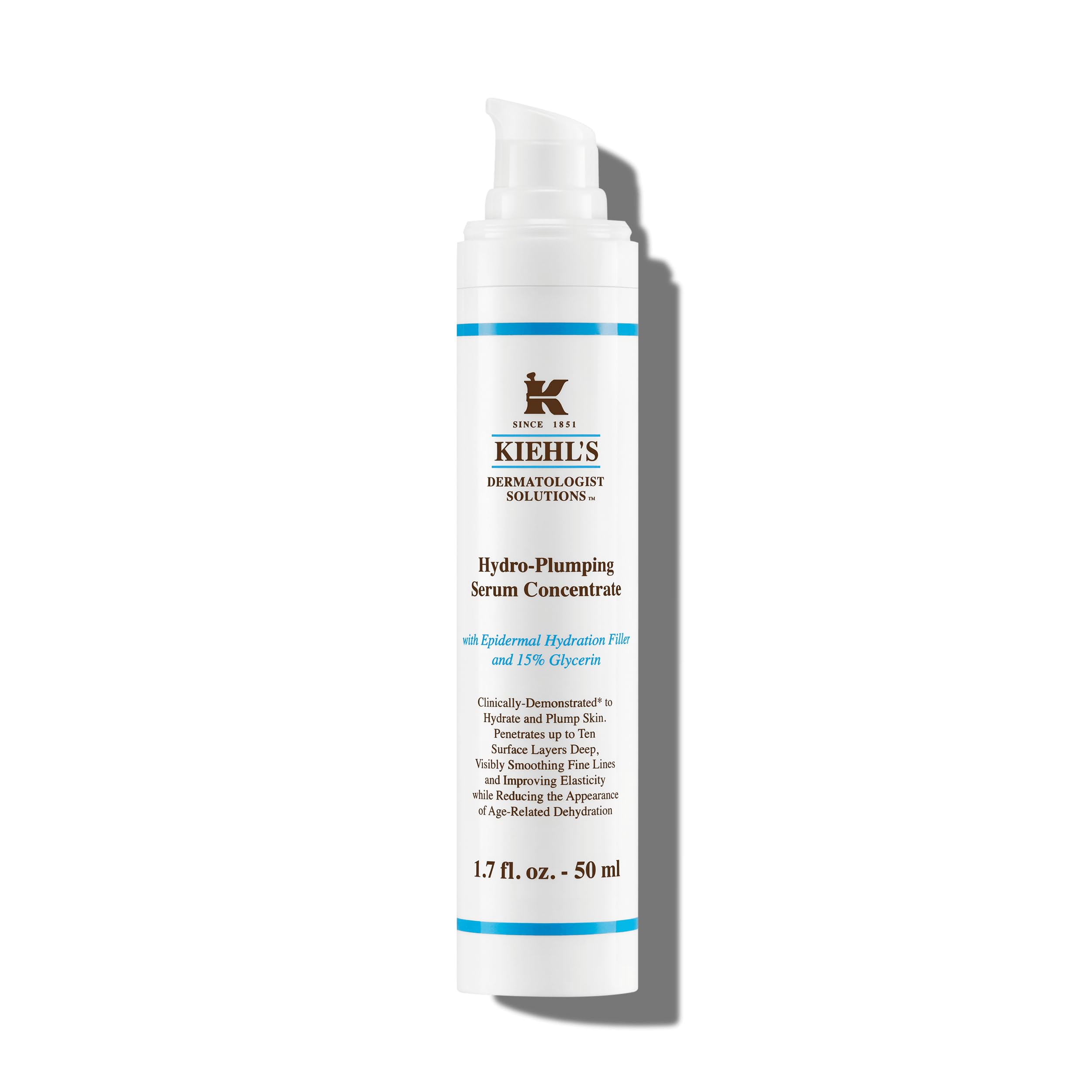 Kiehl's Hydro-Plumping Hydrating Serum, Plumps Skin, Improves Elasticity, Reduces Appearance of Dry Skin, All Skin Types, Ophtha