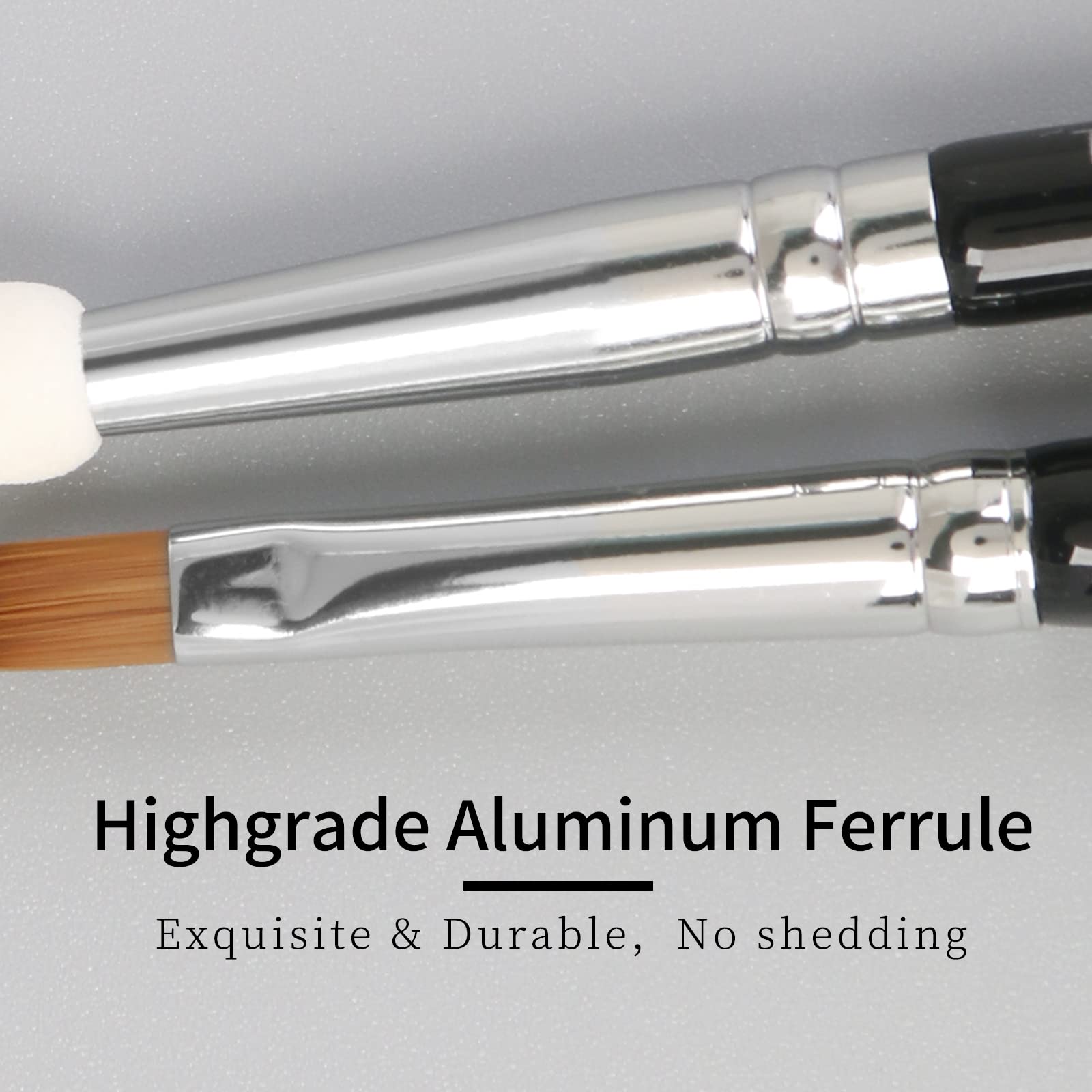 Enzo Ken Small Concealer Brush Under Eye Sponge, Small Makeup Brush, Flat Concealer Brush, Lipstick Brush, Lip Brush, Small Flat