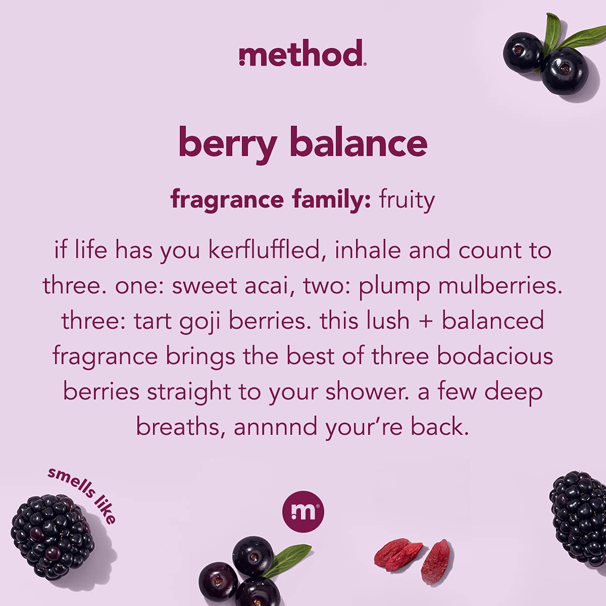 Method Body Wash, Berry Balance, Paraben And Phthalate Free, 18 Oz (Pack Of 1)