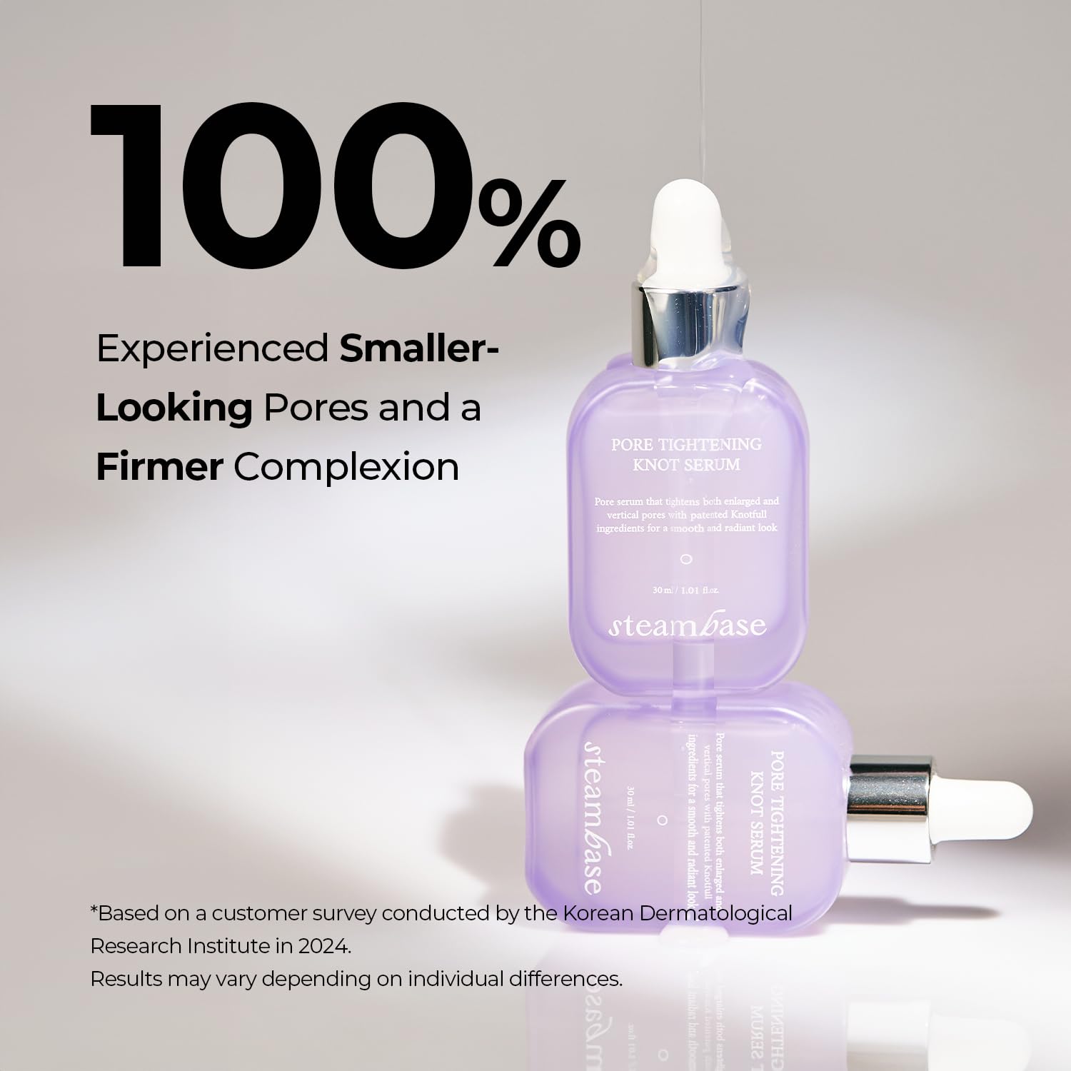 STEAMBASE Pore Tightening Knot Serum, 1.01 fl oz | Hydrating Hyaluronic Acid, Anti Aging Face Serum, Enlarged Pores