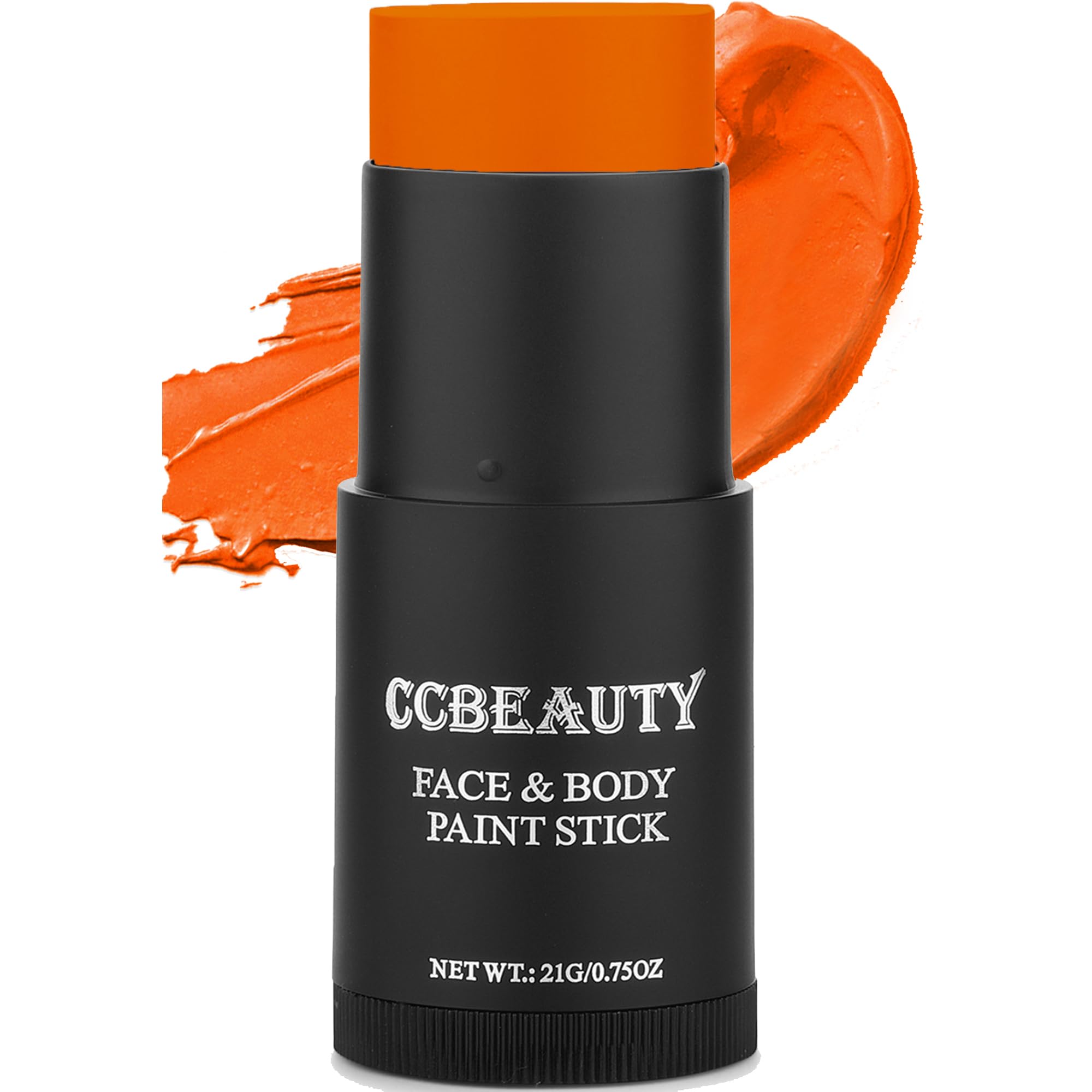 CCBeauty Orange Eye Black Baseball, Face Body Paint Stick Oil, EyeBlack Colors for Sports Softball Football, Hypoallergenic Kids