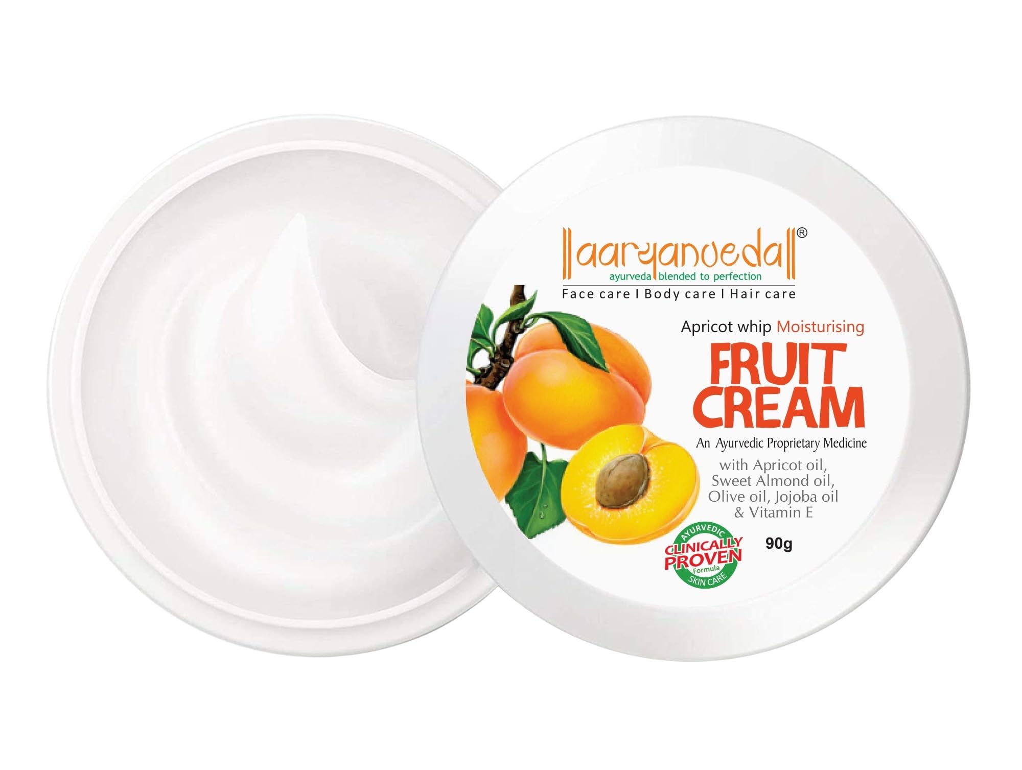 Aryanveda Apricot Whip Moisturising Cream With Aloe Vera, Apricot Oil & Almond Oil For Fine Line & Instant Moisturising For Men 