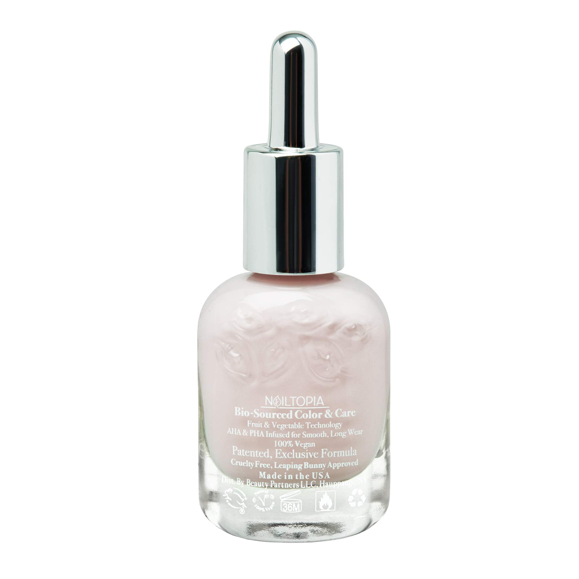 Nailtopia - Plant-Based Chip Free Nail Lacquer - Non Toxic, Bio-Sourced, Long-Lasting, Strengthening Polish - Kissin In The Rain