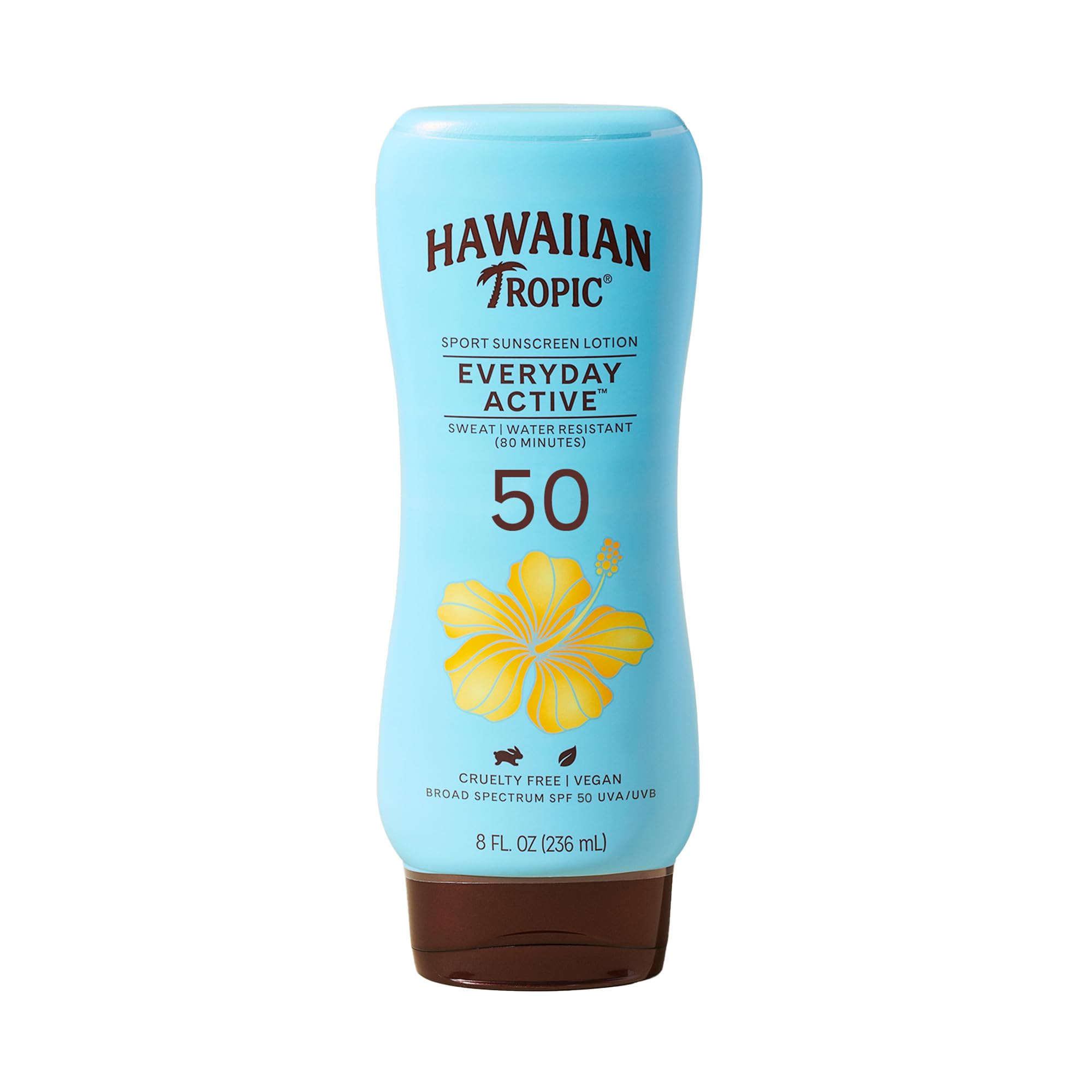 Hawaiian Tropic Everyday Active Lotion Sunscreen Spf 50, 8Oz | Hawaiian Tropic Sunscreen Spf 50, Sunblock, Broad Spectrum Sunscr