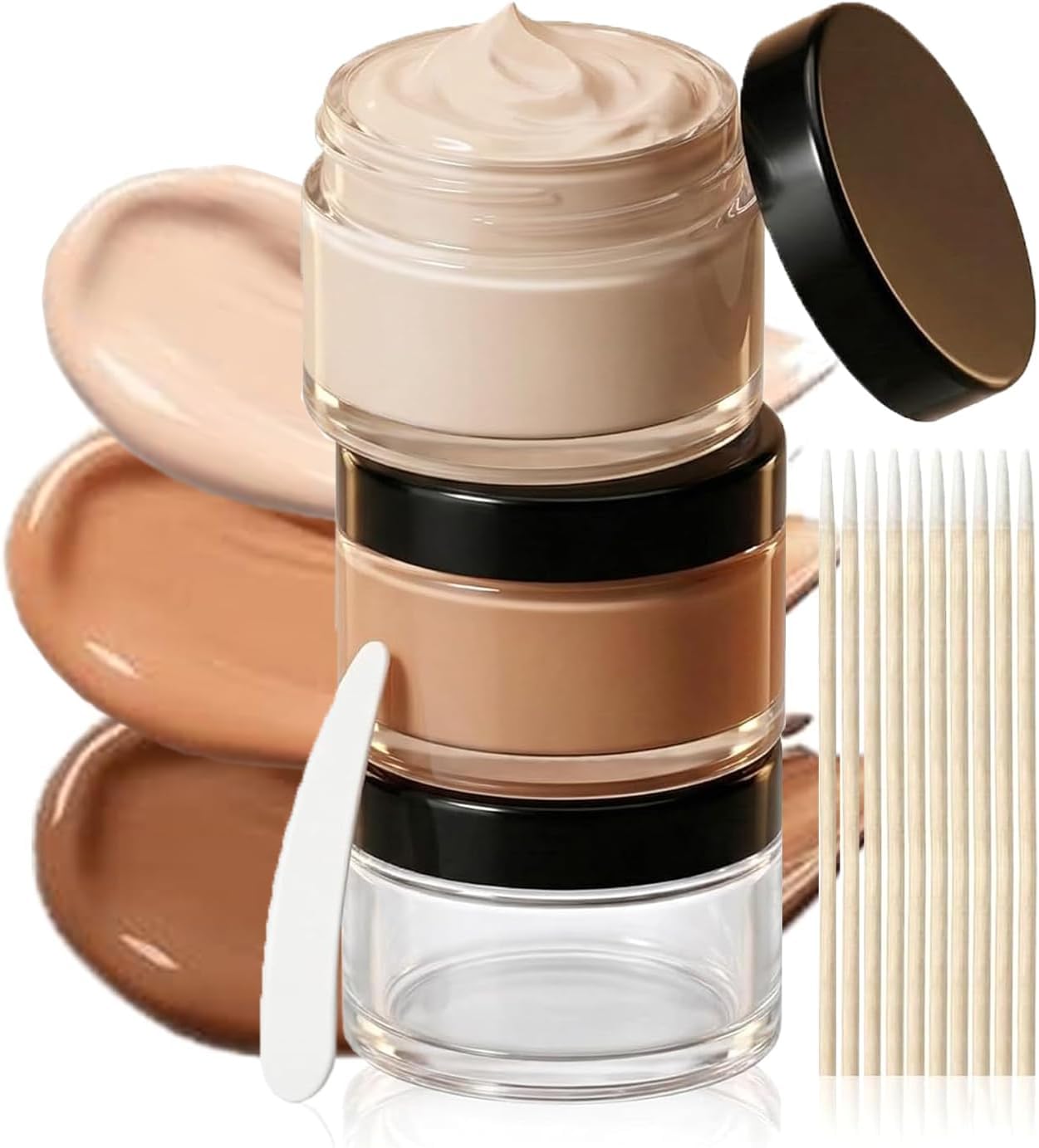Tattoo Cover Up Makeup Long Lasting Waterproof 2 Colors Tattoo Concealer for Leg Neck Body