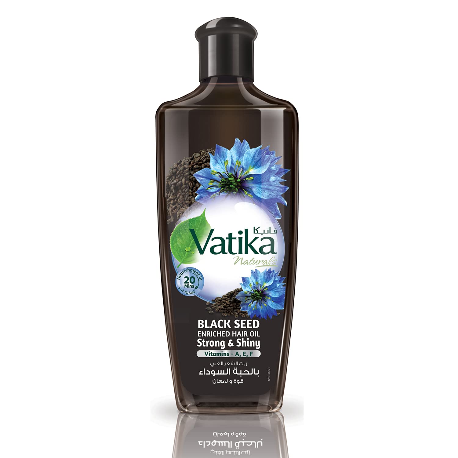 Vatika Naturals Black Seed Hair Oil 300Ml | Vitamins A, E, & F | Promotes Strong & Shiny Hair | For Dull & Weak Hair | No Parabe