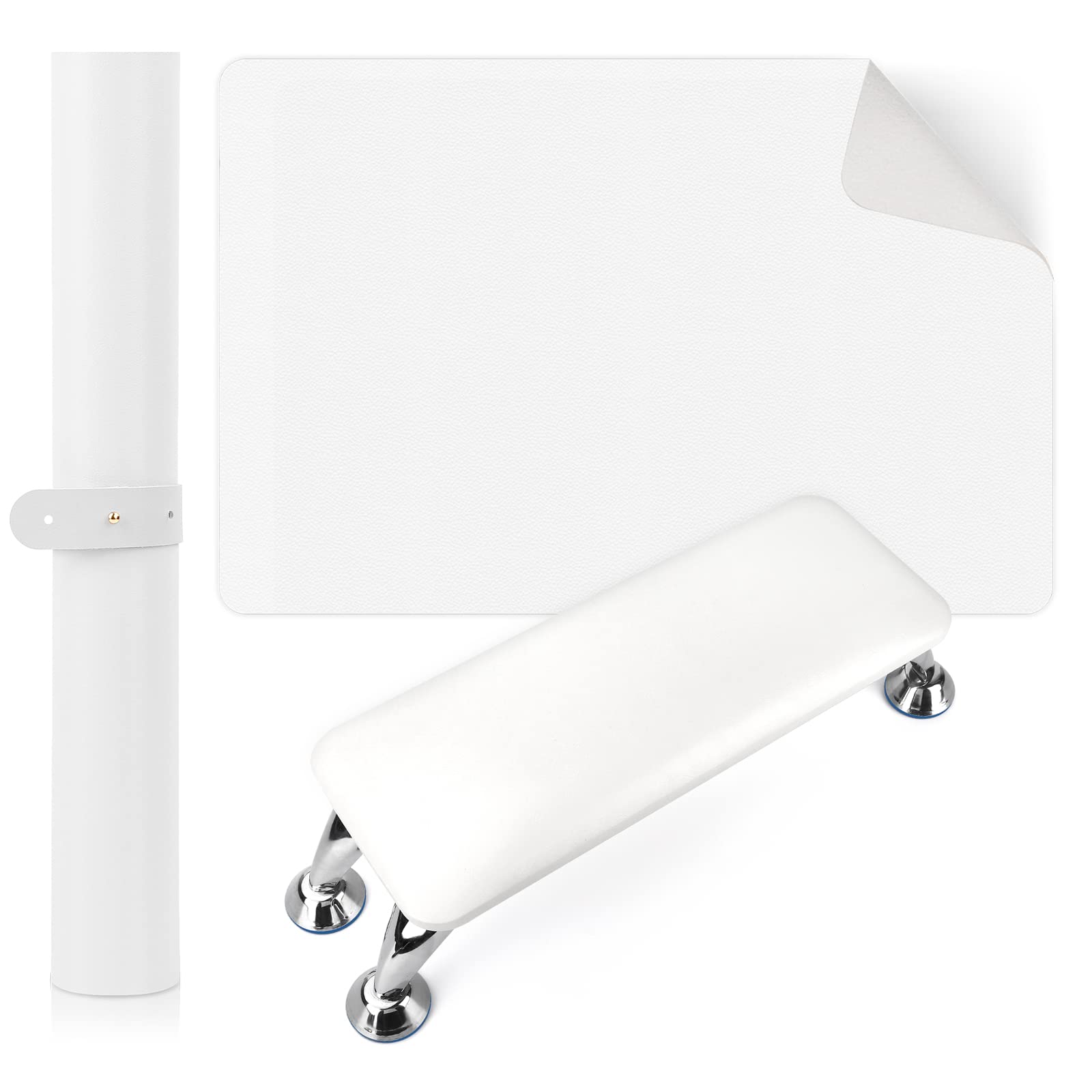 Nail Arm Rest for Acrylic Nails with Nail Table Mat, Microfiber Leather Nail Hand Rest Cushion for Nails, Soft Hand Pillow Foots
