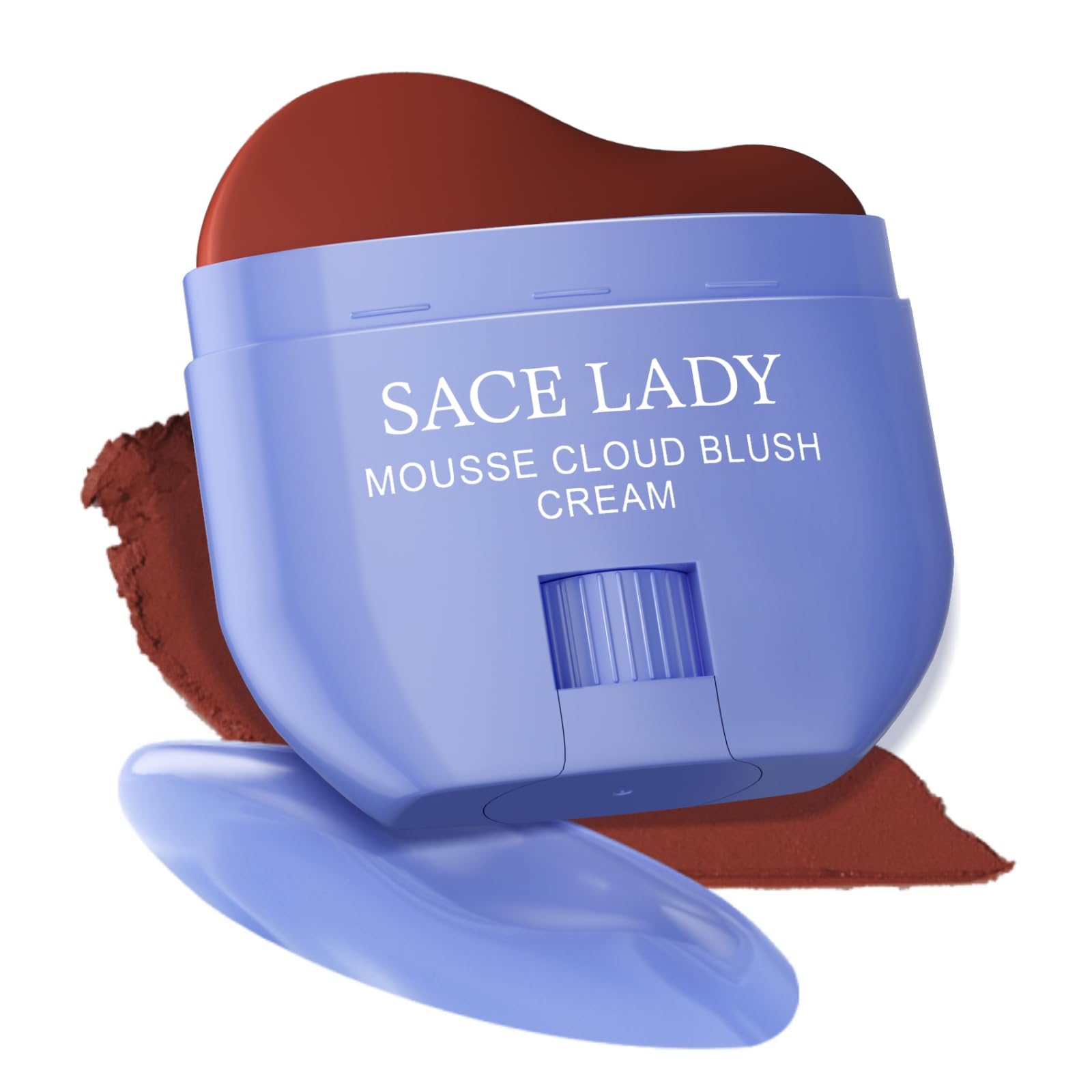 SACE LADY Creamy Blush Face Makeup, No Drying Blusher Cosmetics Pigmented Smooths Nourishes for Lip Eye Cheek Beauty Make Up, 0.